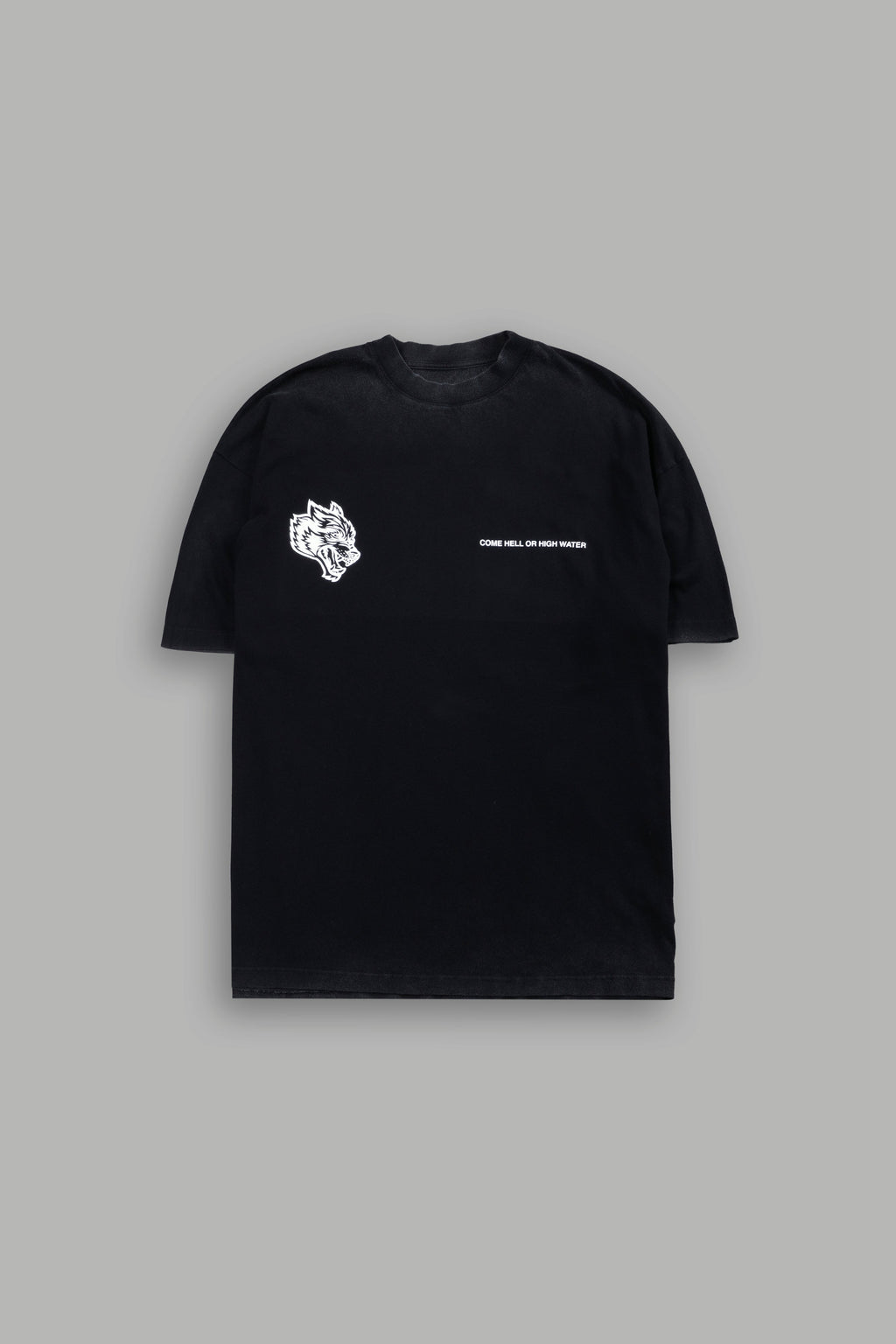 Come Hell Or High Water NFGU Premium Oversized Tee in Black — imagem 3