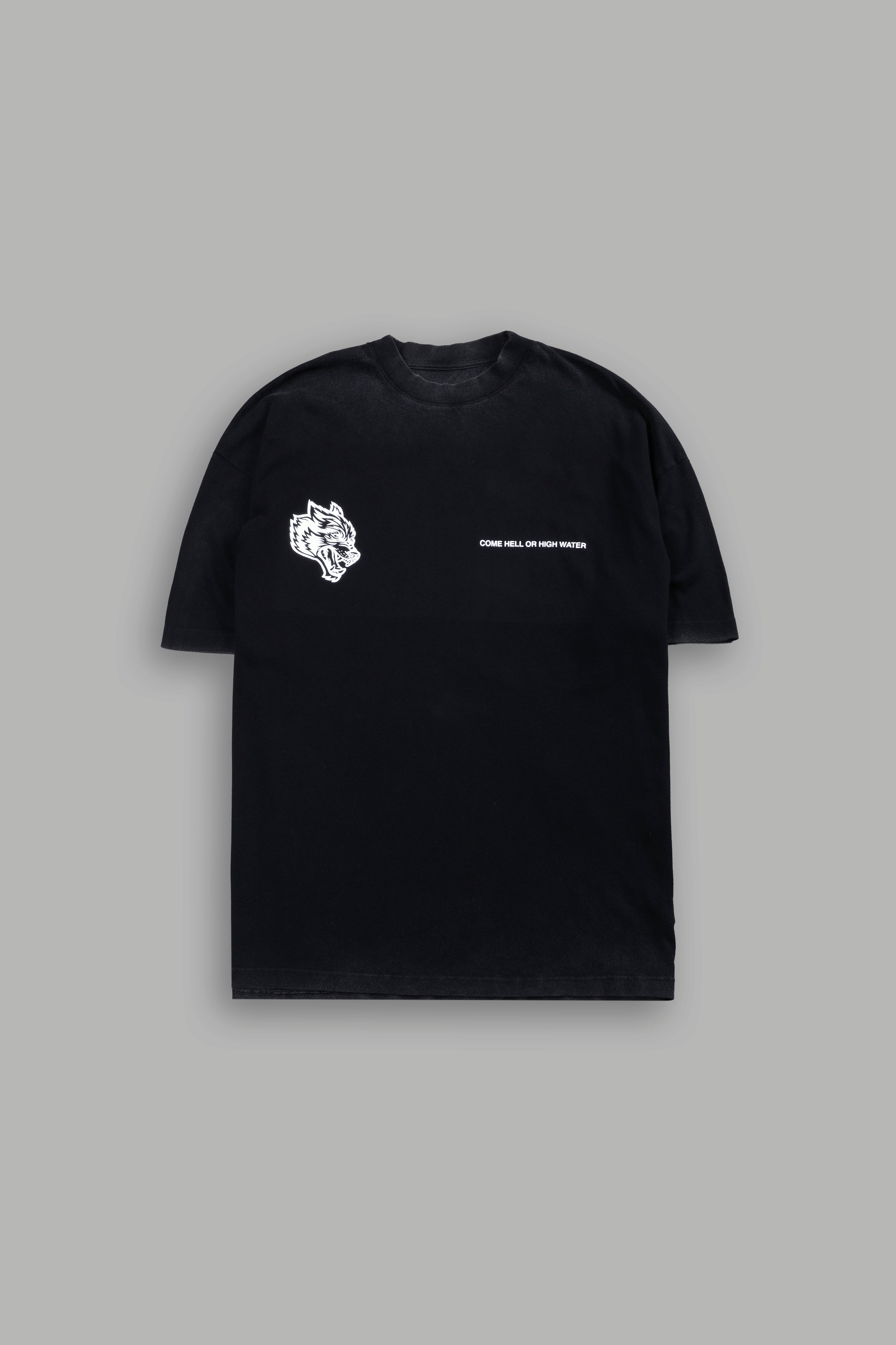 Come Hell Or High Water NFGU Premium Oversized Tee in Black — imagem 3