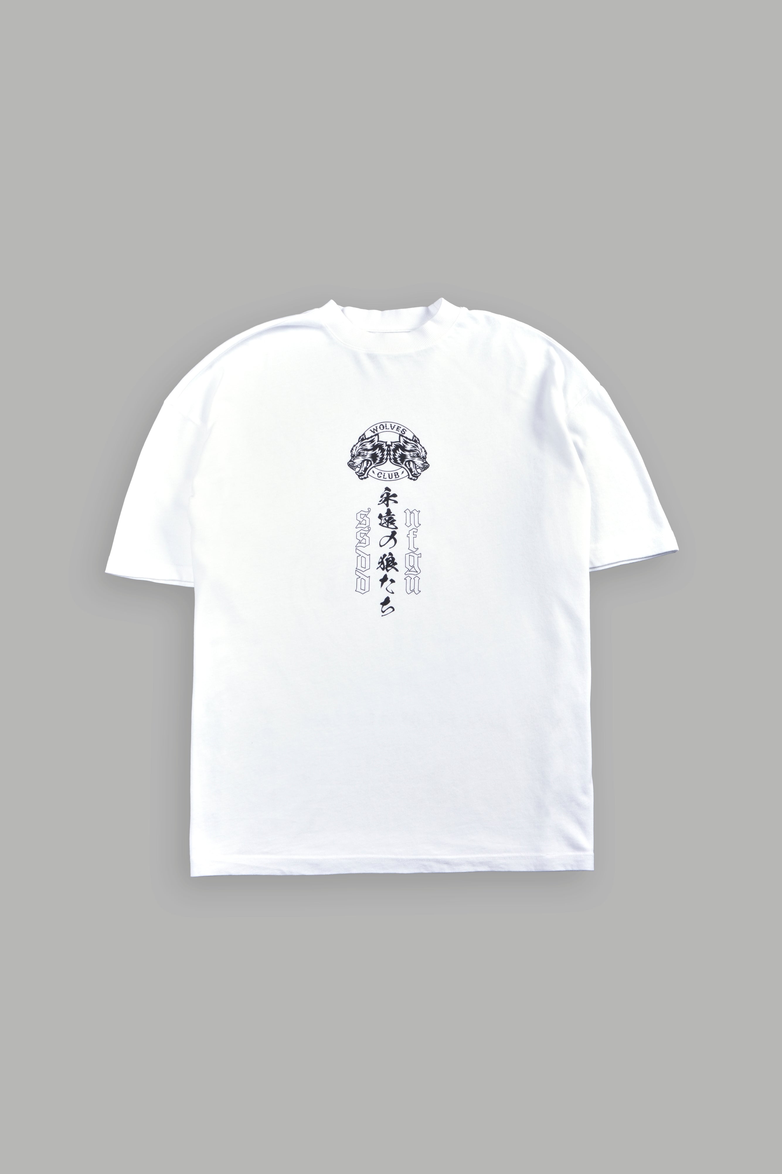 Kazoku Okami Premium Oversized Tee in White — imagem 3