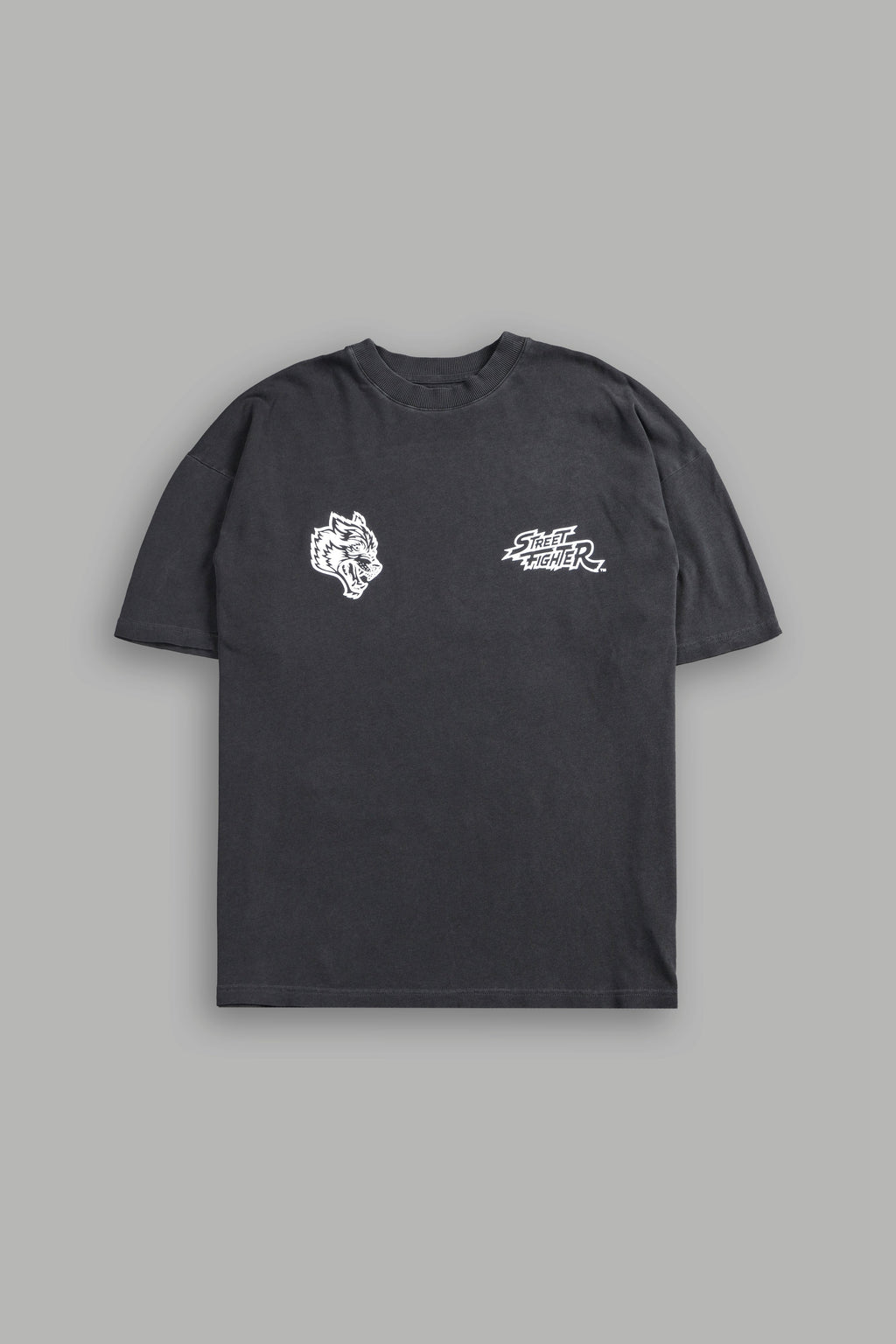 Final Boss "Premium" Unisex Oversized Tee in Wolf Gray - imagem 4
