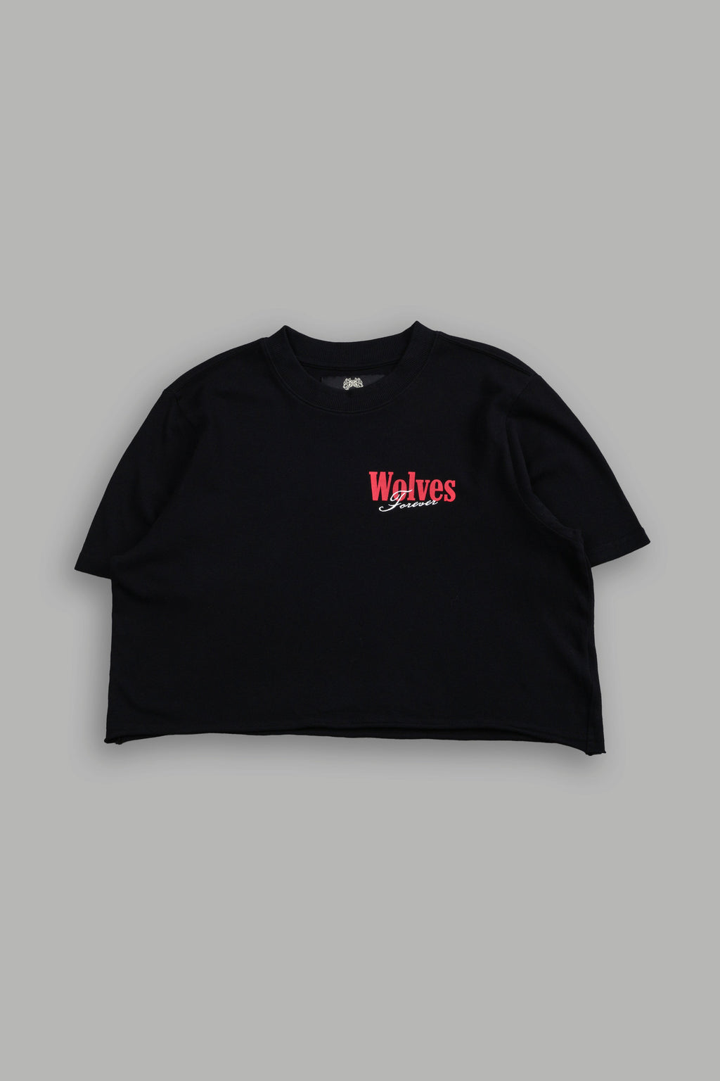 She Wlvs "Premium" (Cropped) Tee in Black — imagem 4