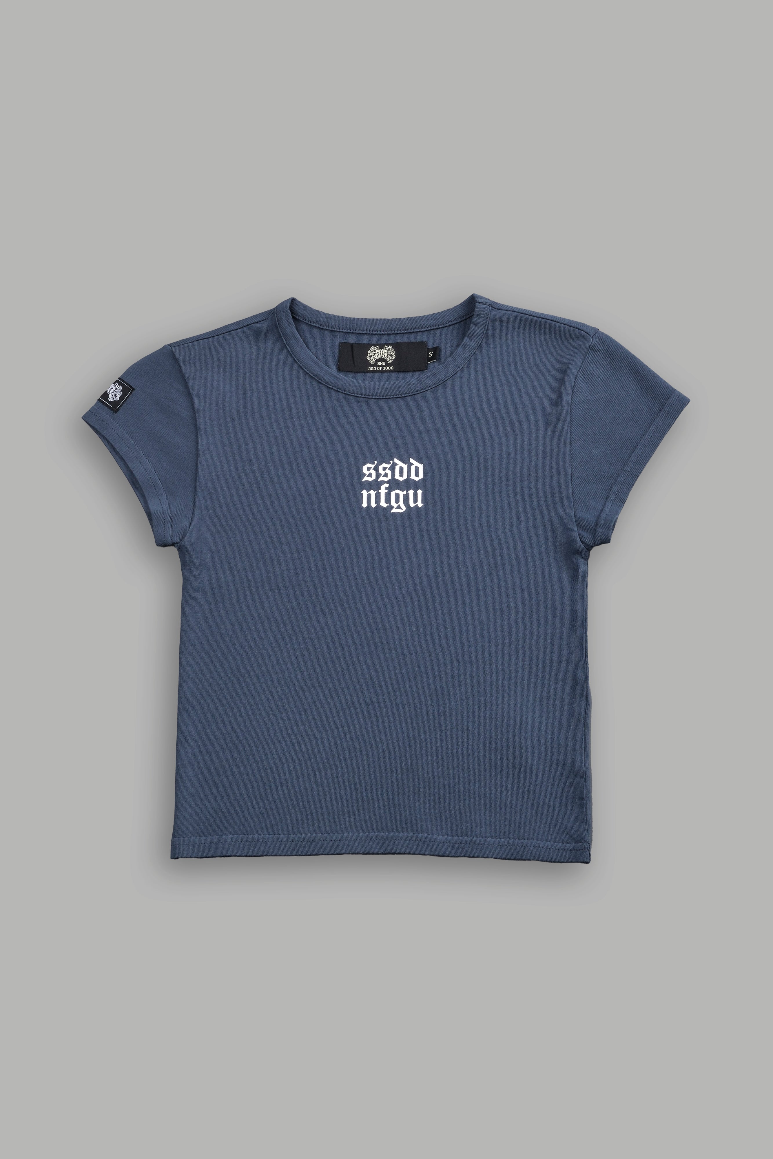 Wolf Label SSDDNFGU "Baby" Tee in Darc Blue — imagem 3