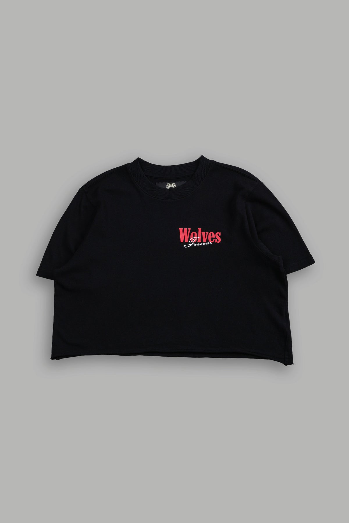 She Wlvs "Premium" (Cropped) Tee in Black - imagem 4