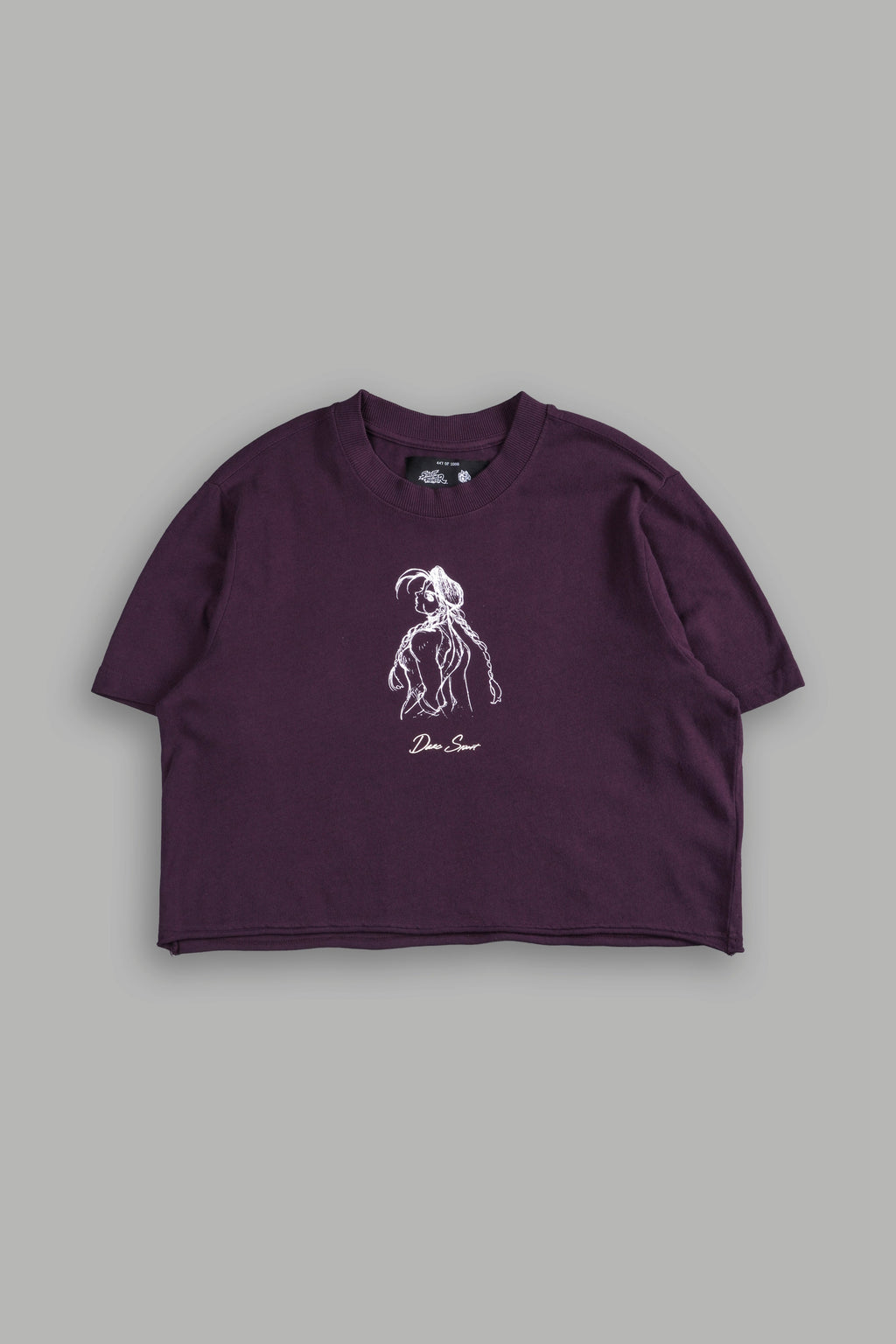 Mission Accomplished "Premium" (Cropped) Tee in Storm Purple - imagem 3