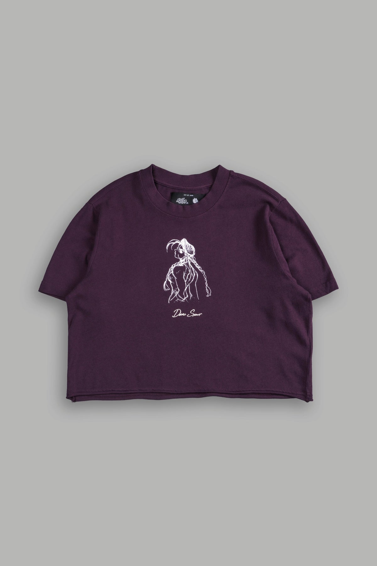 Mission Accomplished "Premium" (Cropped) Tee in Storm Purple - imagem 3