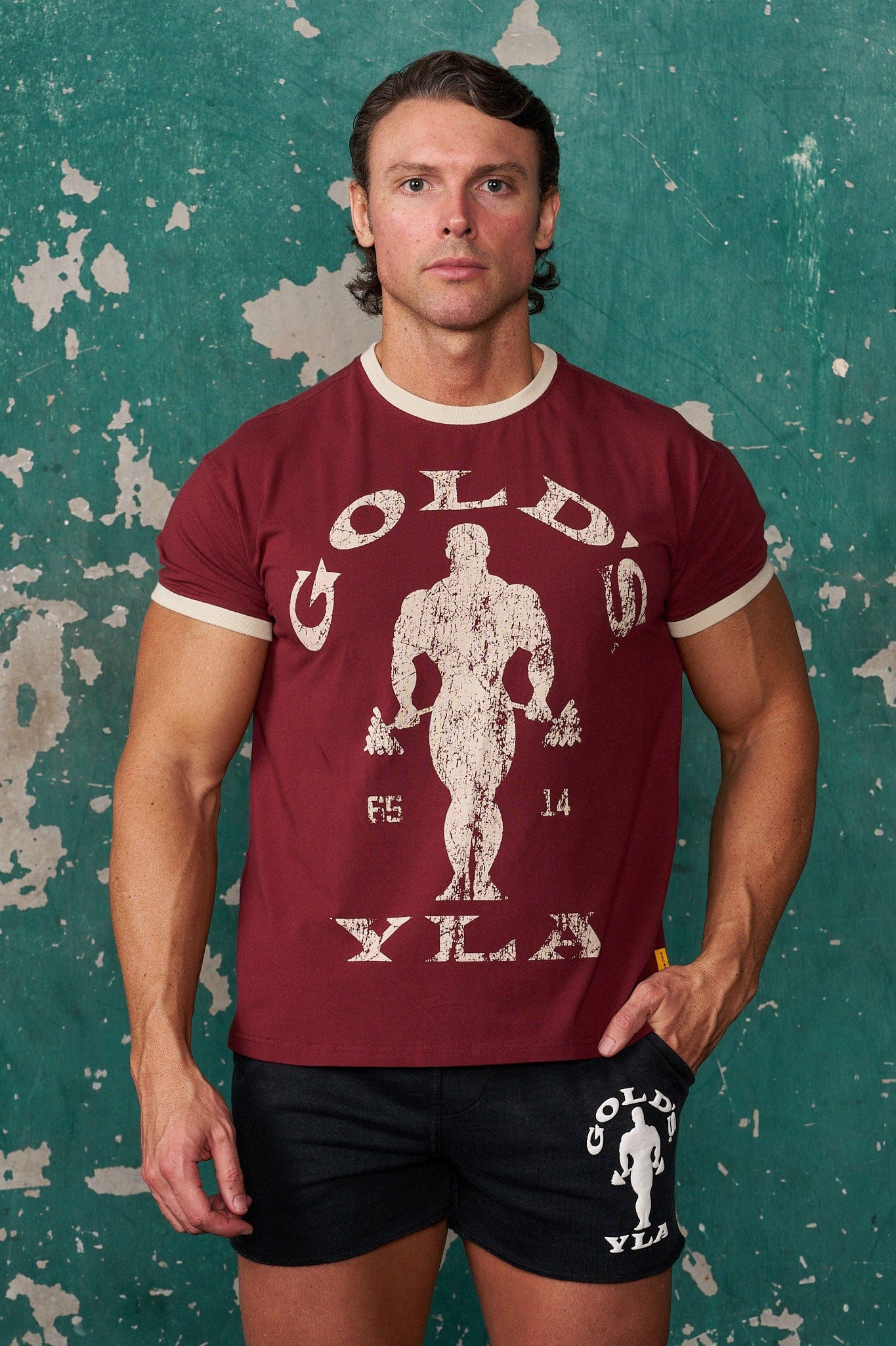 4009 - Golds Gym Ringer Tees — imagem 1