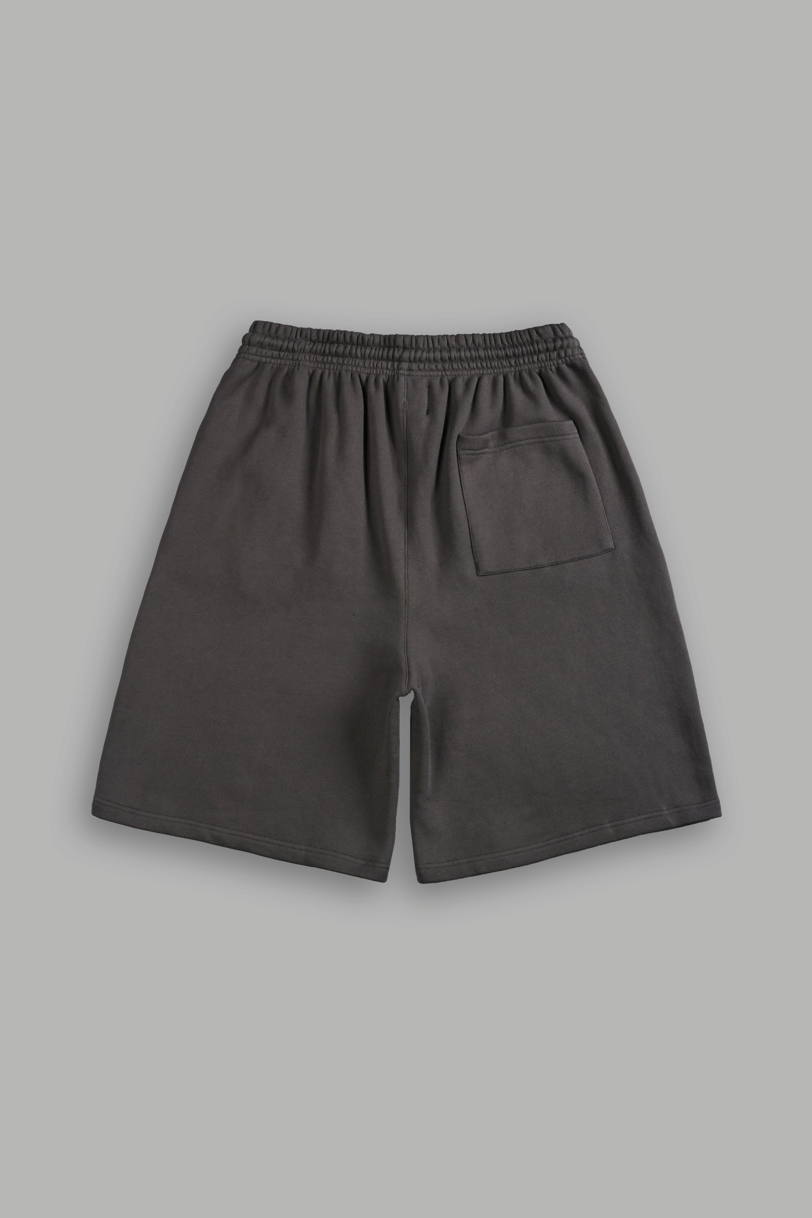 Dual Stud Oversized Osiris Sweat Shorts in Wolf Gray — imagem 3