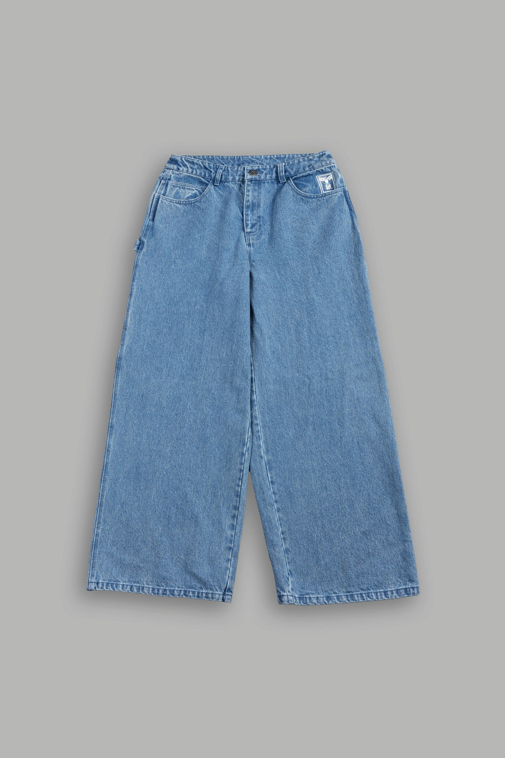 Sakura Forever Wide Leg Carpenter Denim in Light Wash — imagem 1