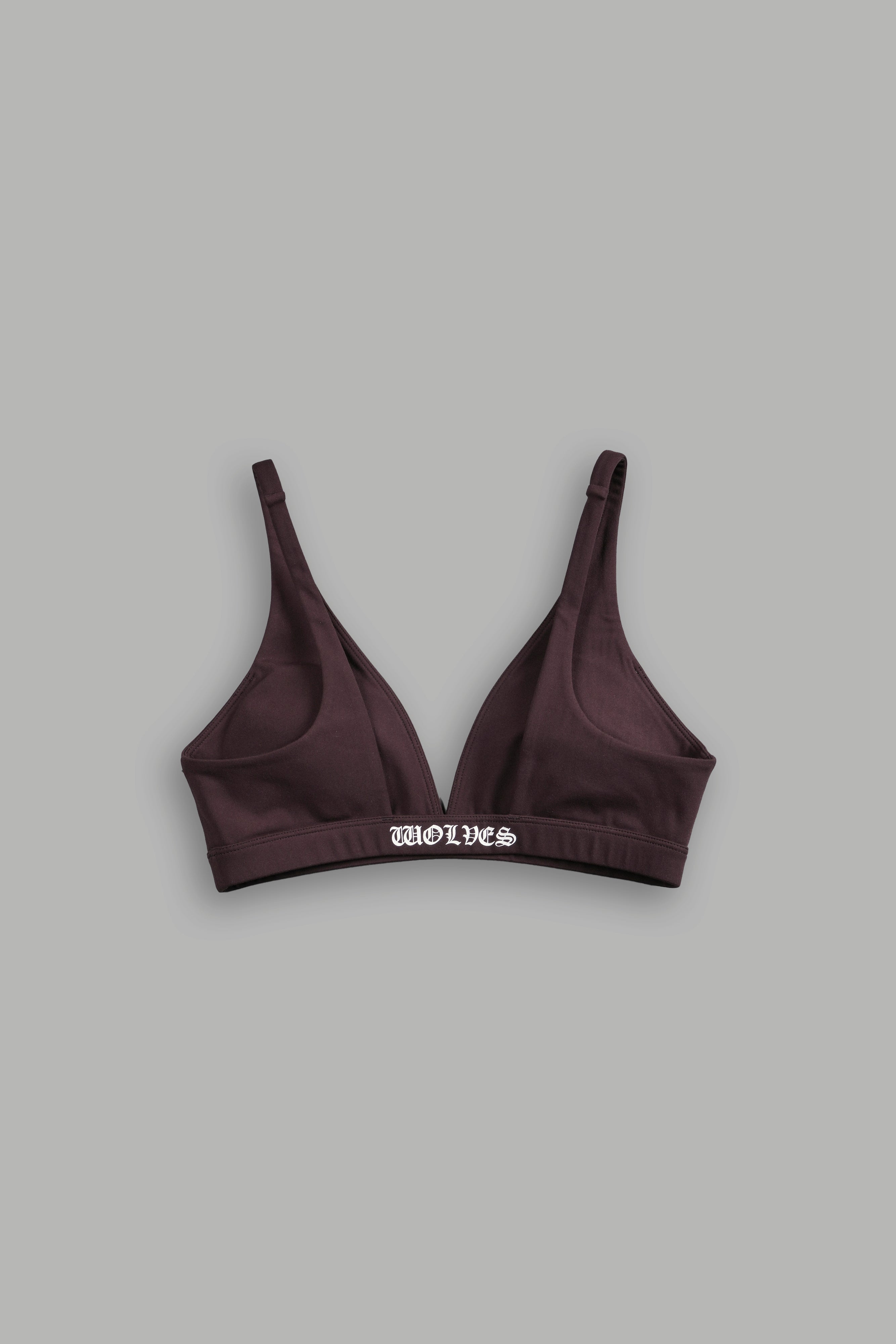 Chopper V Sports Bra in Darc Garnet — imagem 4