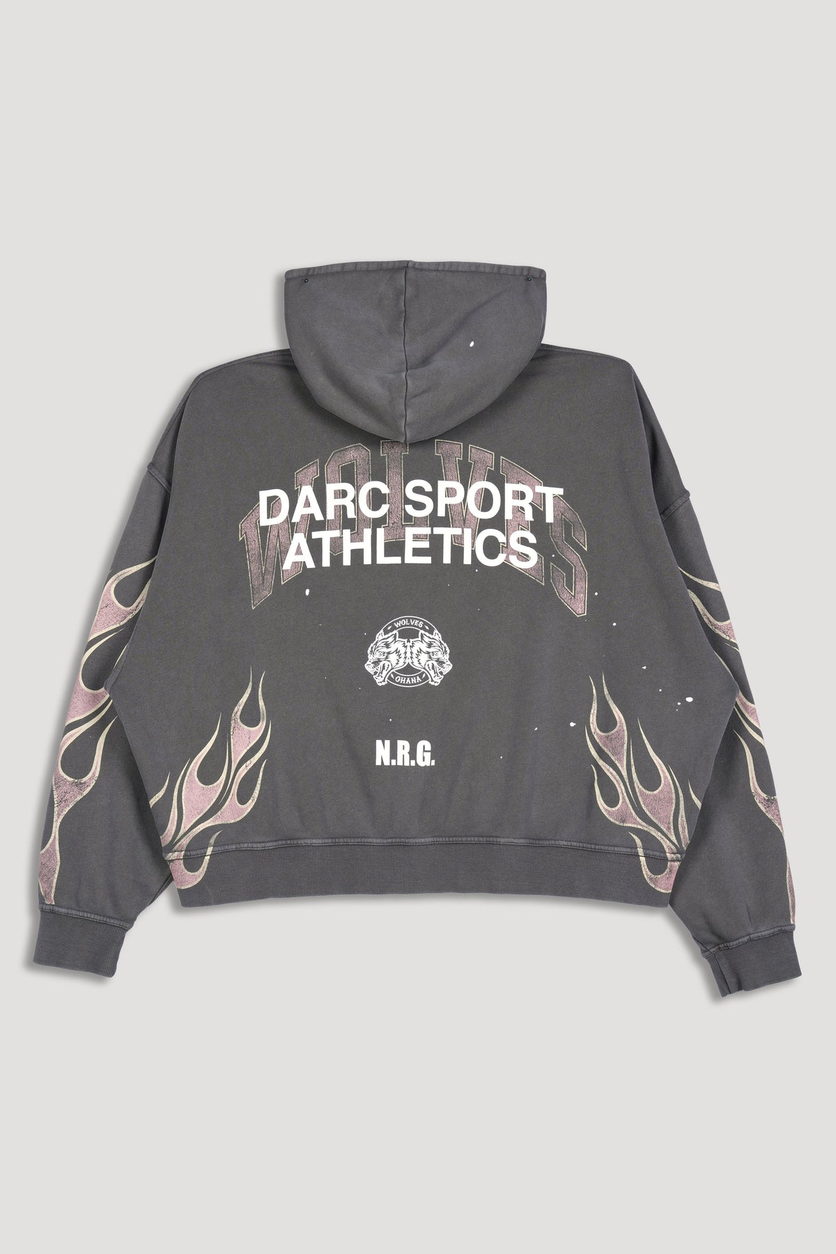 Hot Rod Vex Double Zip Hoodie in Slate Gray — imagem 4