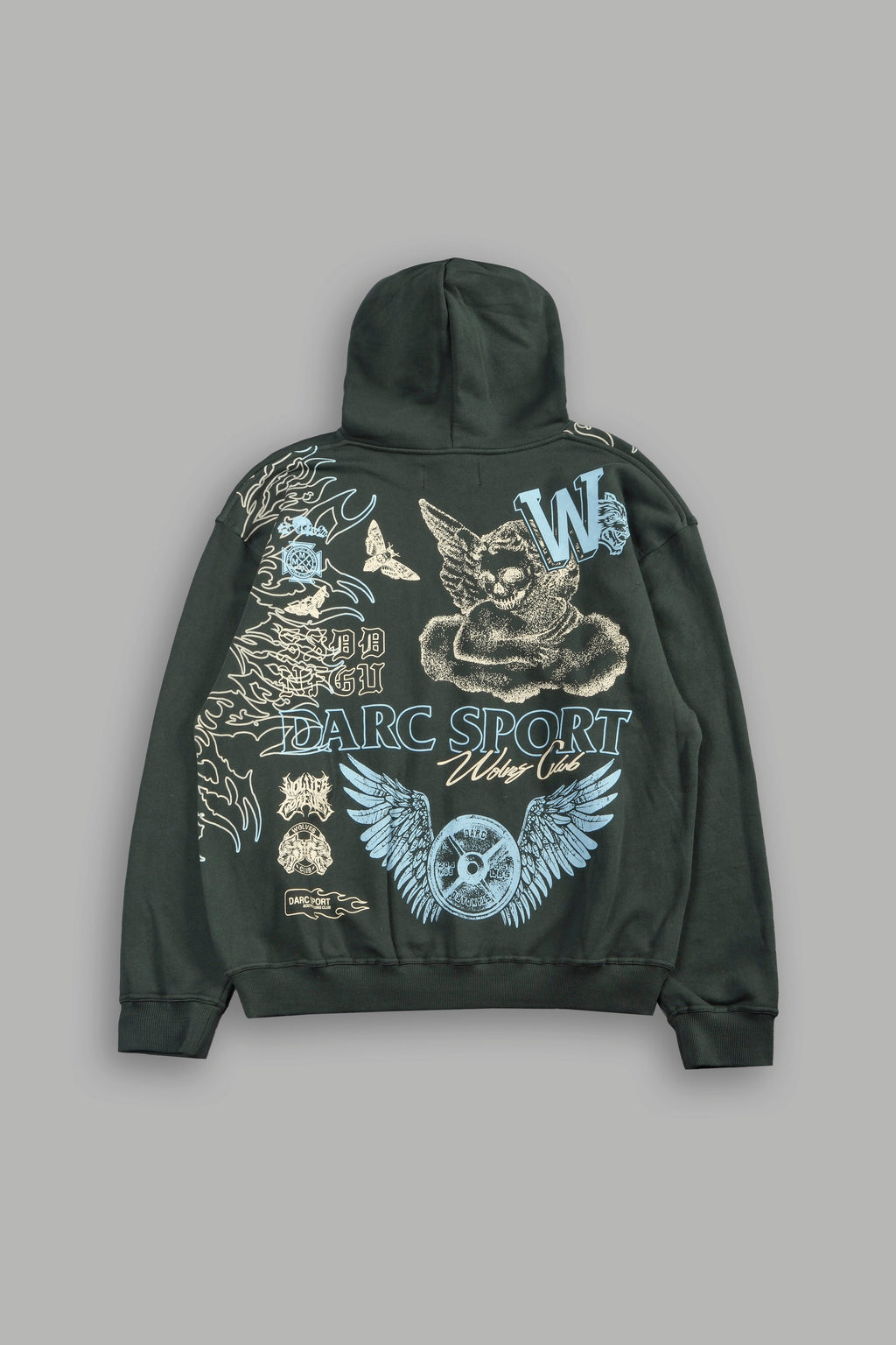 Cherub Hesh Pierce Hoodie In Green Ivy - imagem 3