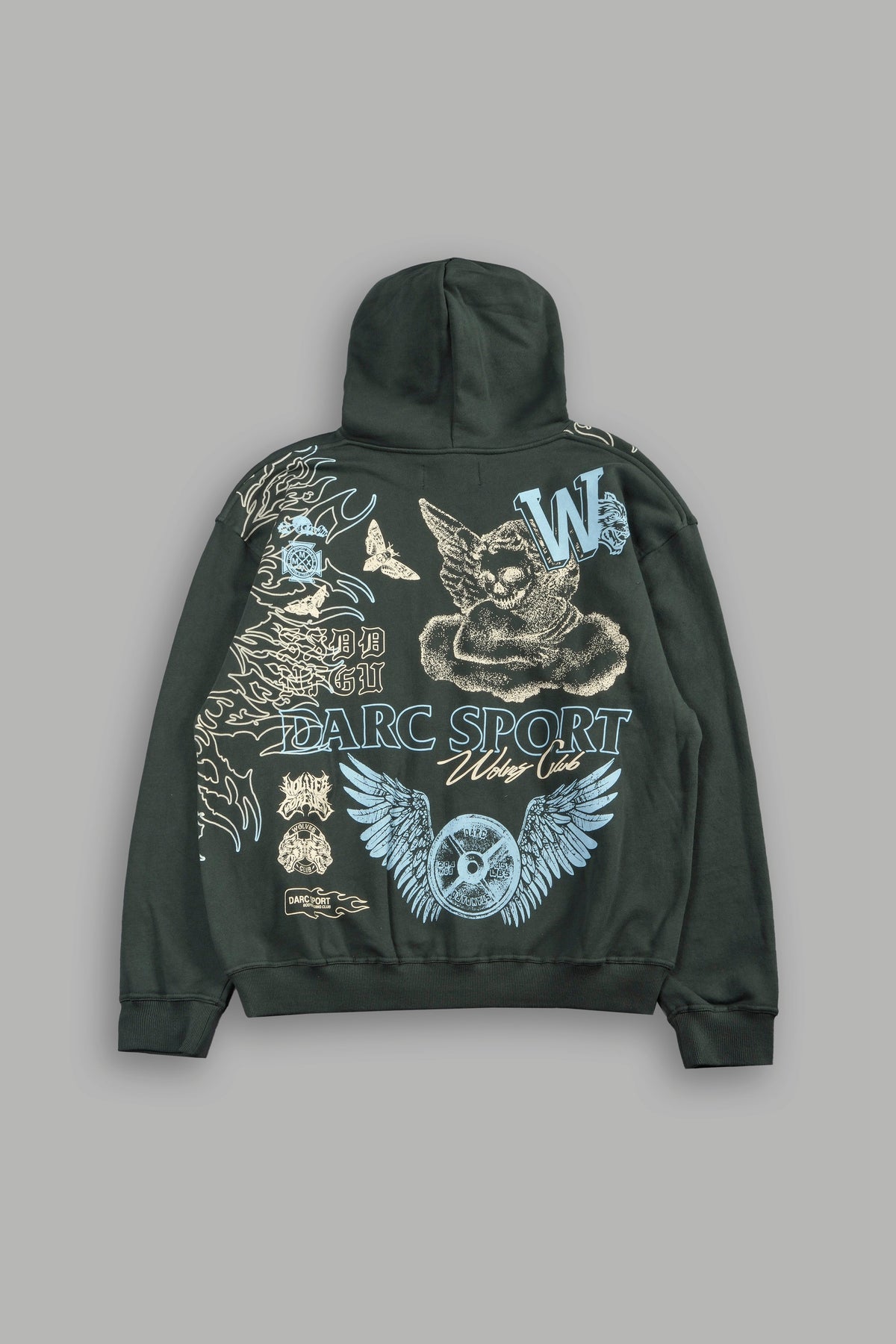 Cherub Hesh Pierce Hoodie In Green Ivy - imagem 3