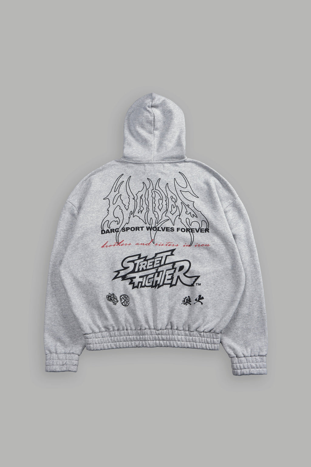 Final Boss "Chambers" Zip Hoodie in Light Athletic Gray - imagem 1