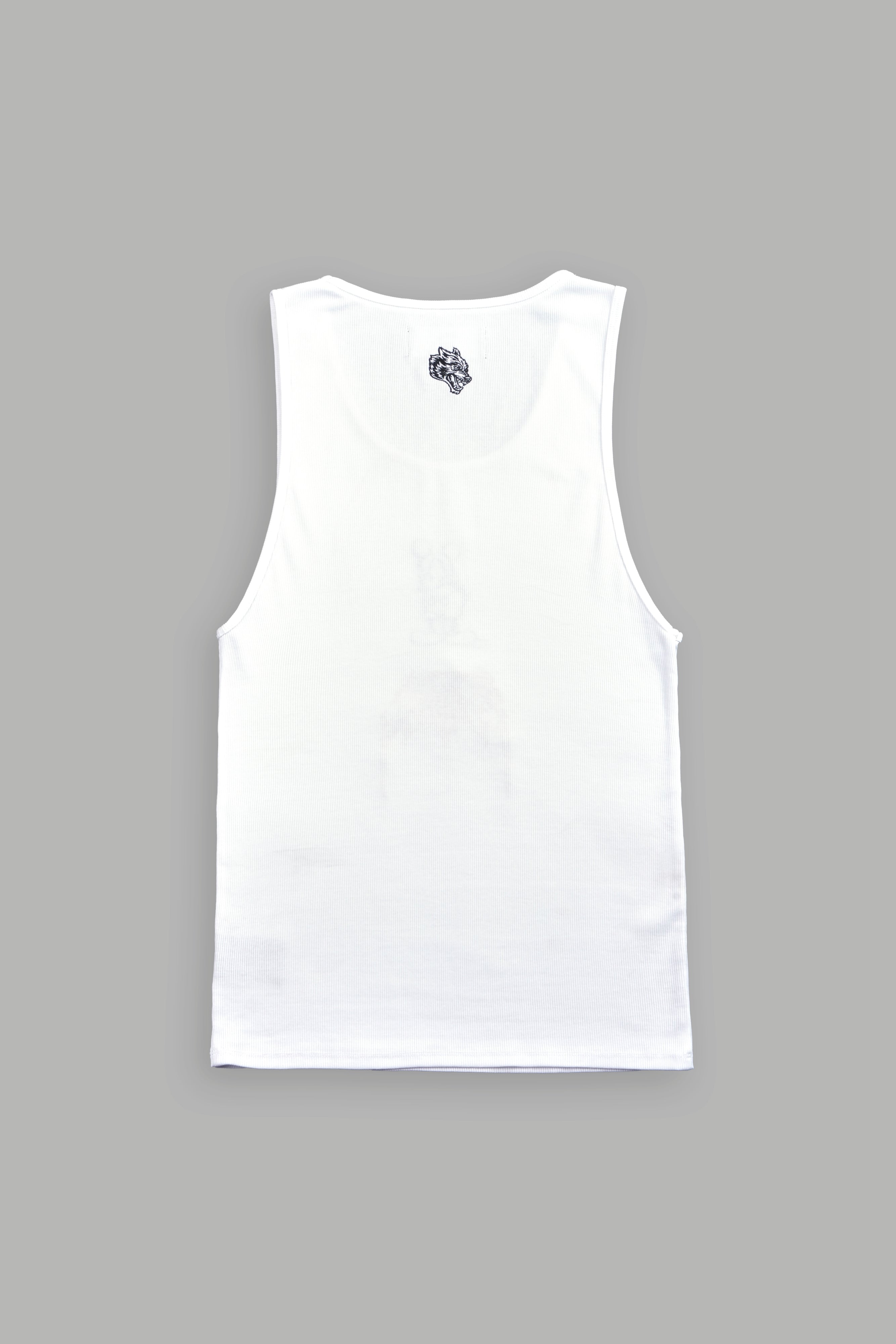 Mickey Mouse OnlyUs Ribbed Tank V2 in White