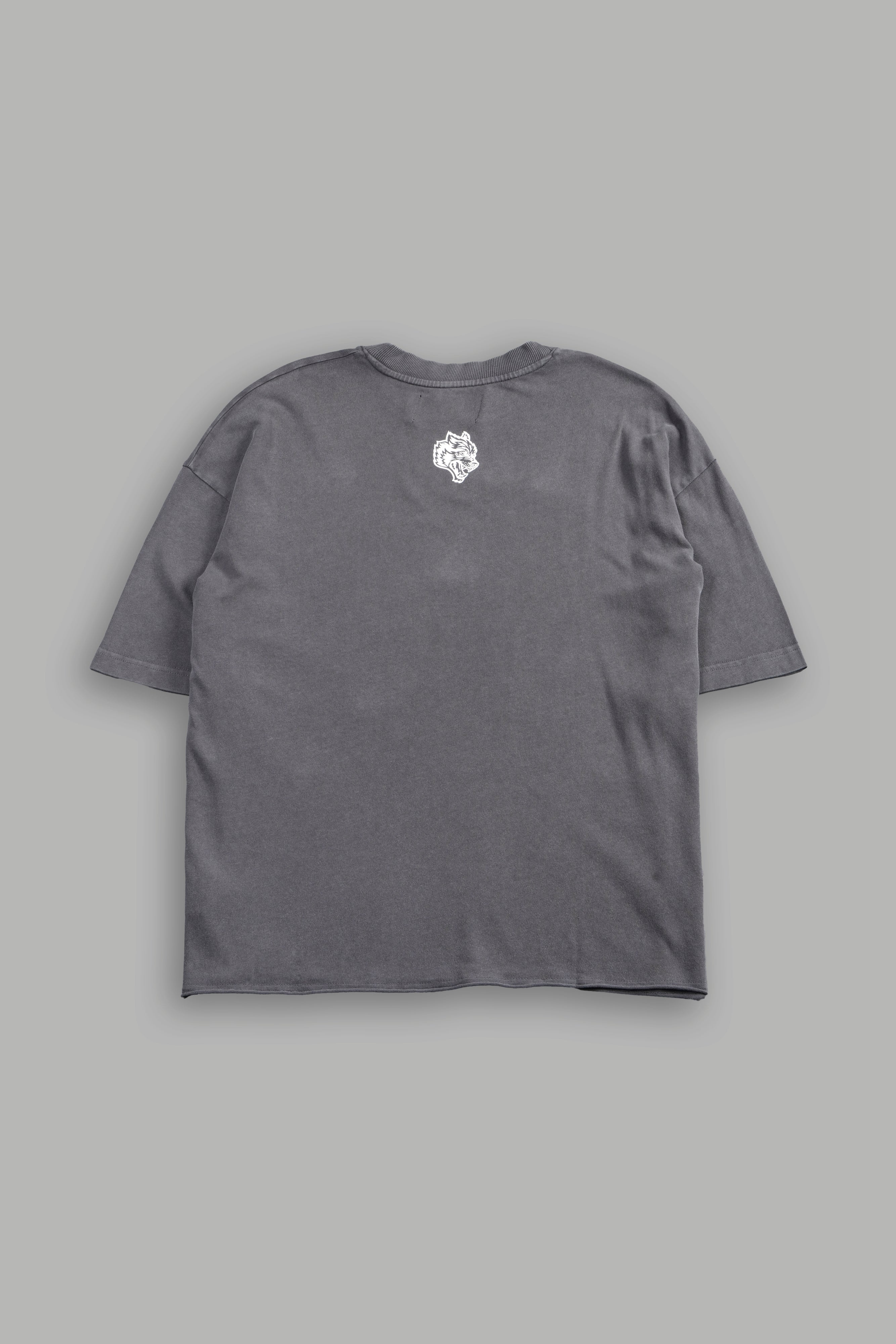 Mickey Mouse Hesh Premium Raw Hem Box Cut Tee in Slate Gray