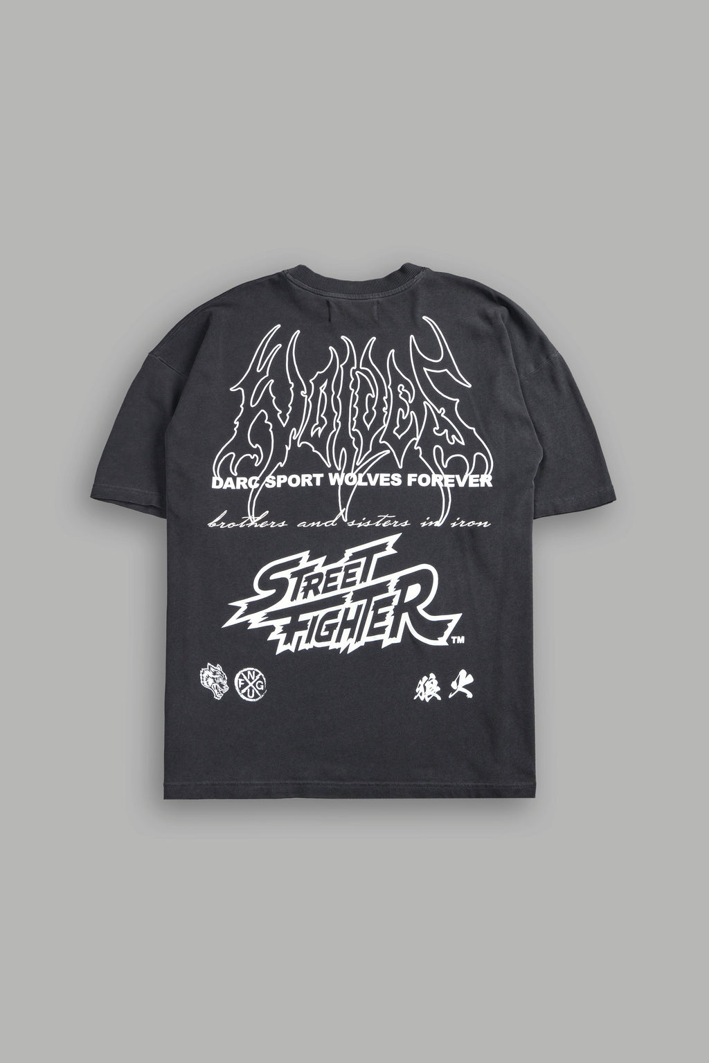 Final Boss "Premium" Unisex Oversized Tee in Wolf Gray - imagem 1