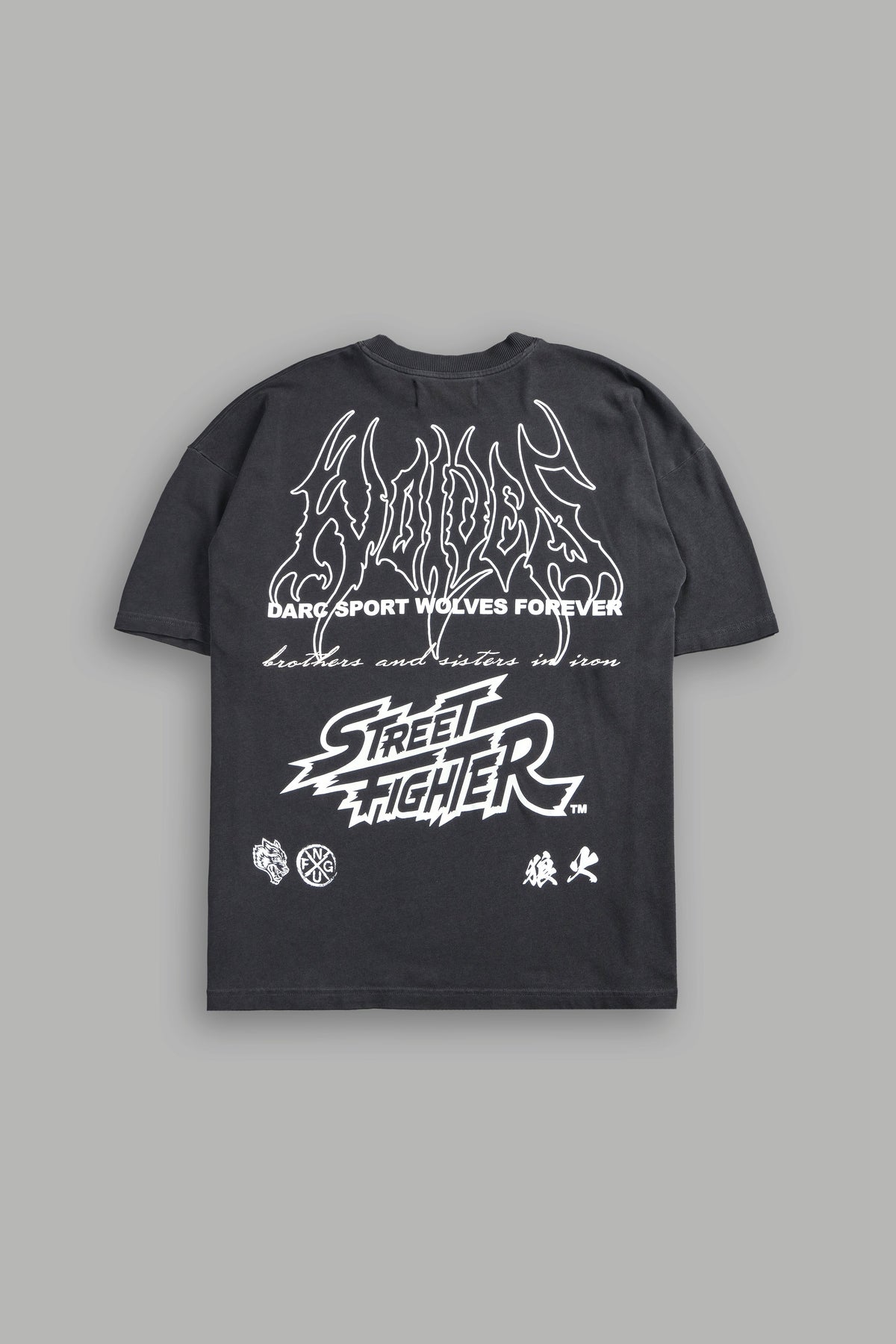 Final Boss "Premium" Unisex Oversized Tee in Wolf Gray - imagem 1