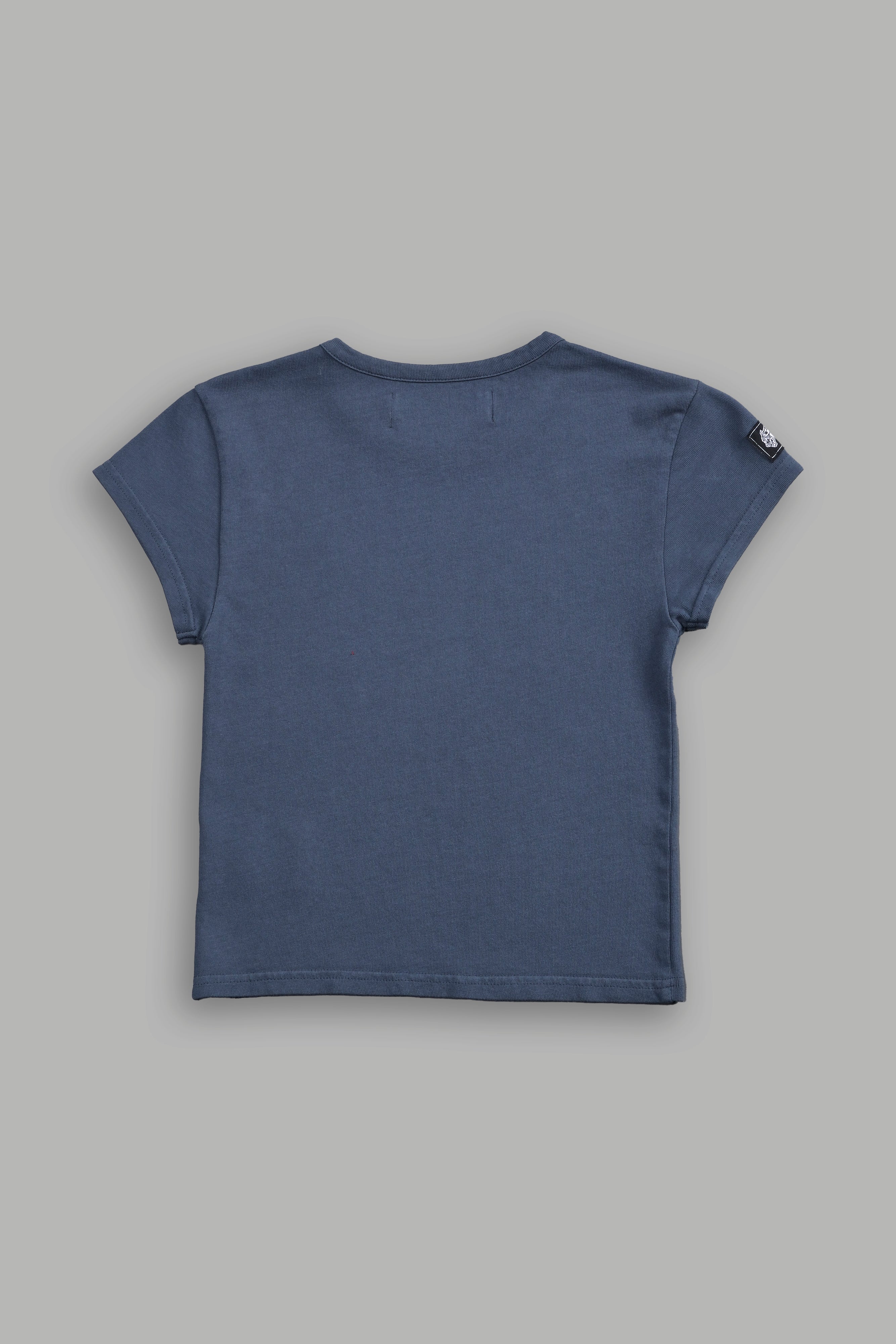 Wolf Label SSDDNFGU "Baby" Tee in Darc Blue — imagem 4