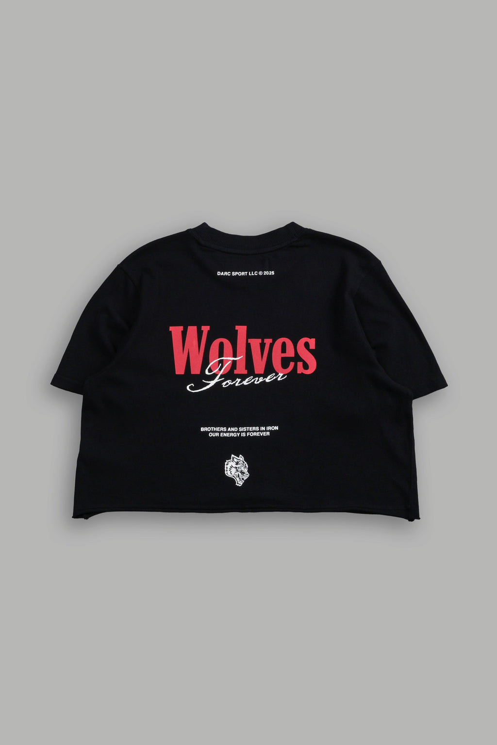 She Wlvs "Premium" (Cropped) Tee in Black — imagem 3