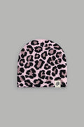 Wolf Patch V2 Cap Beanie in Cloud Pink Leopard — imagem 1