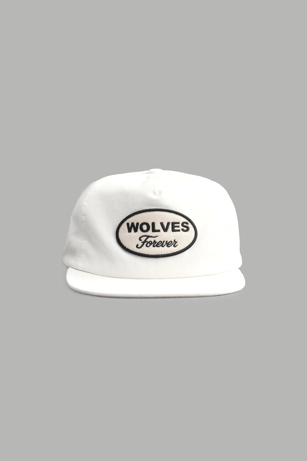 Our Time Vintage 5 Panel Hat in Cream — imagem 1