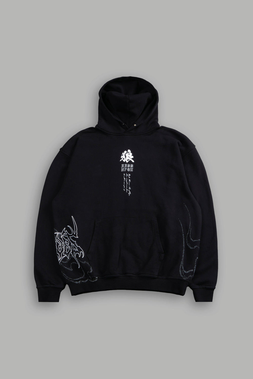 Baki Hanma "Pierce" Hoodie in Black — imagem 3