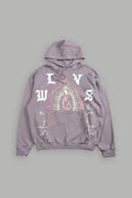 Dama De Las Rosas Bishop Hoodie In Pale Gray