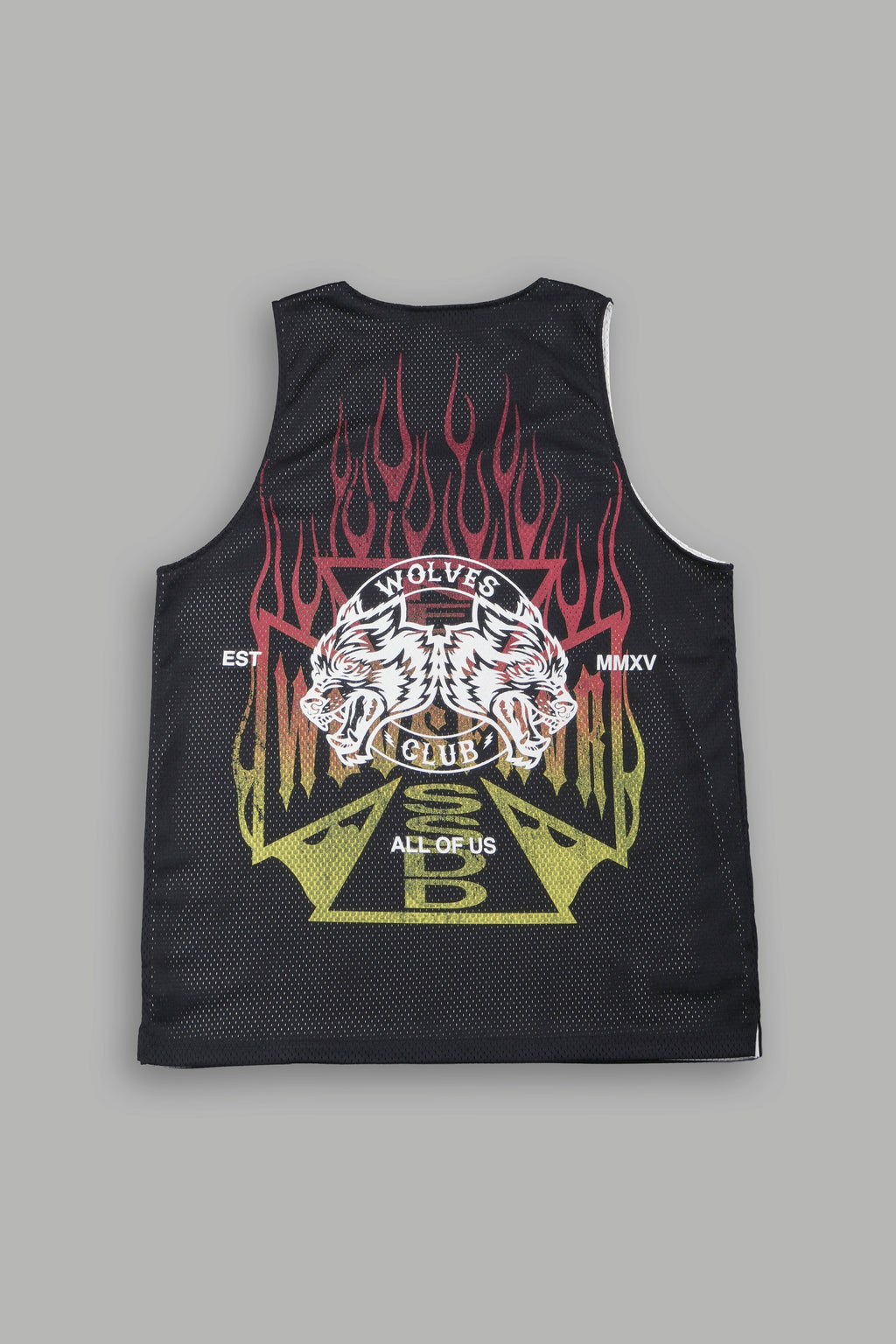 Infernal Club Reversible Bball Jersey In Black/Cream - imagem 4