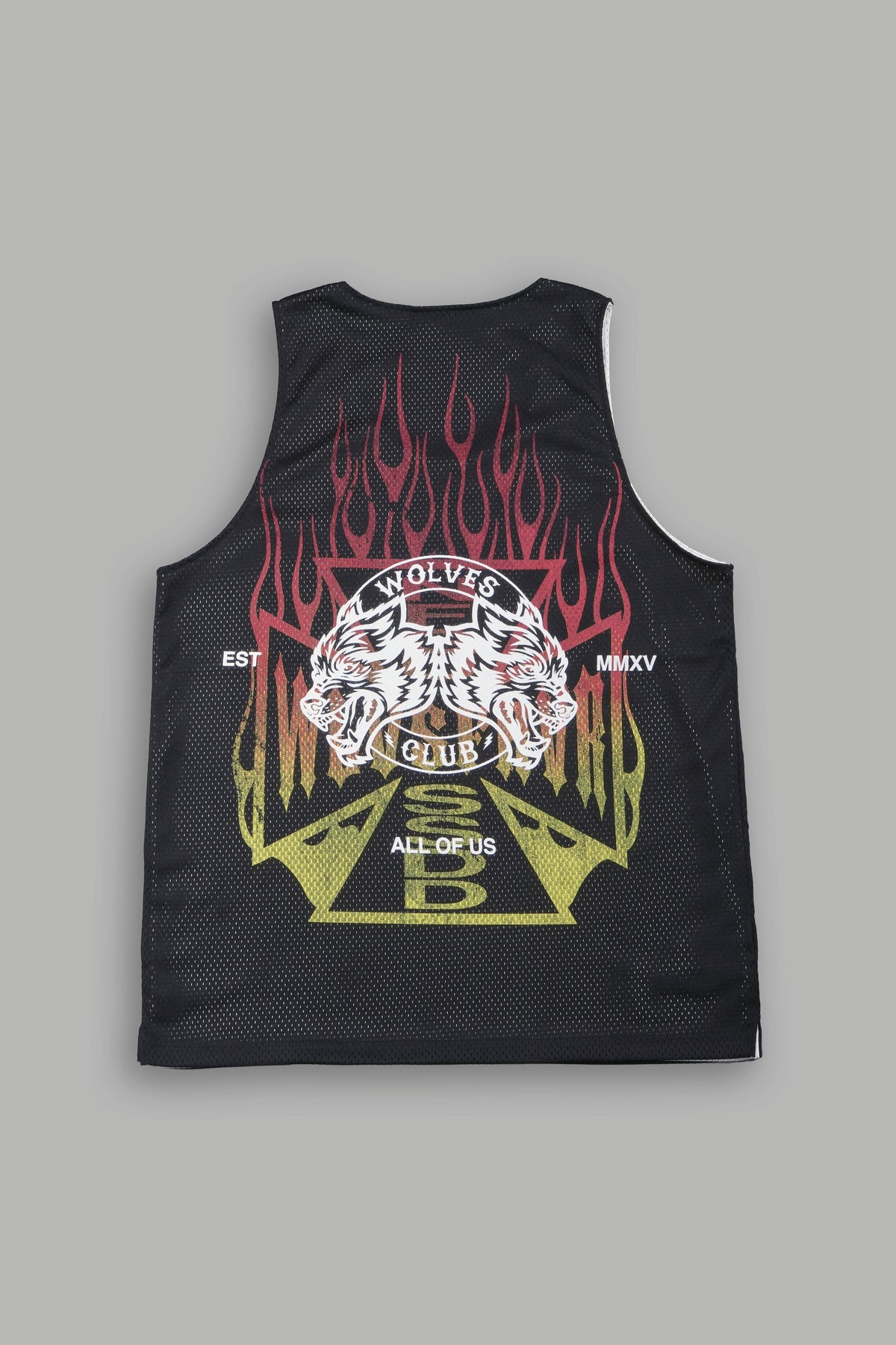 Infernal Club Reversible Bball Jersey In Black/Cream - imagem 4