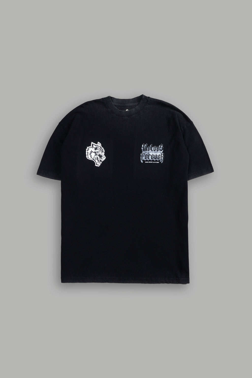 Death Wolf "Premium" Oversized Tee in Black — imagem 3