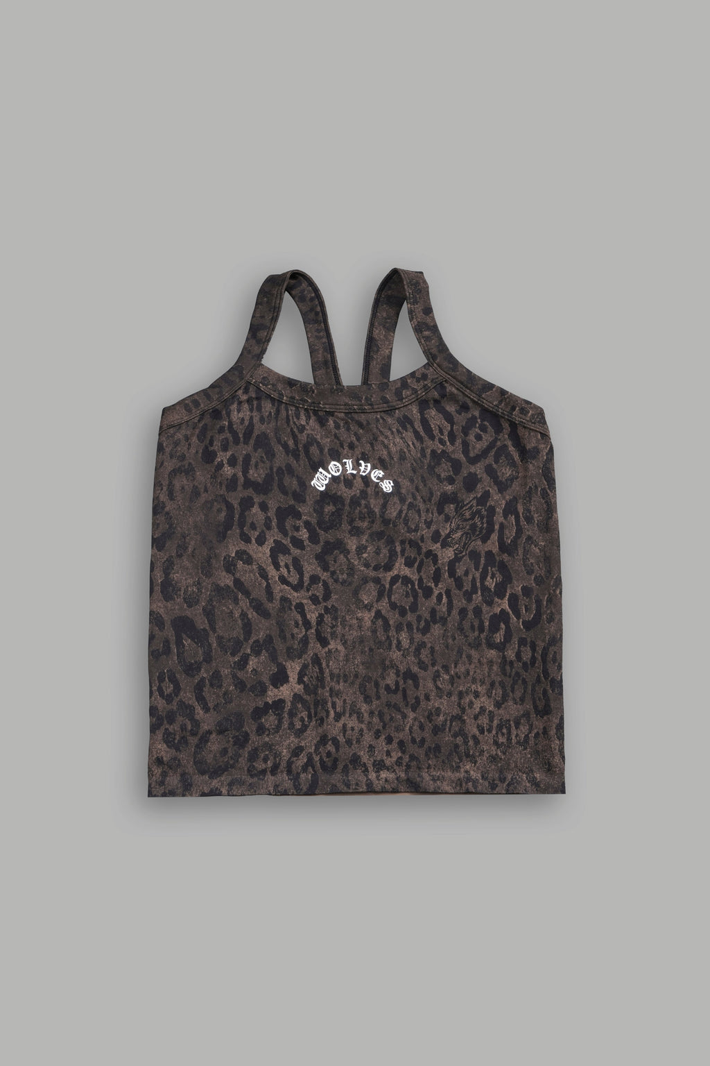 Chopper Hannah Long Soft Seamless Tank in Darc Brown Leopard — imagem 1