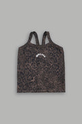 Chopper Hannah Long Soft Seamless Tank in Darc Brown Leopard — imagem 1