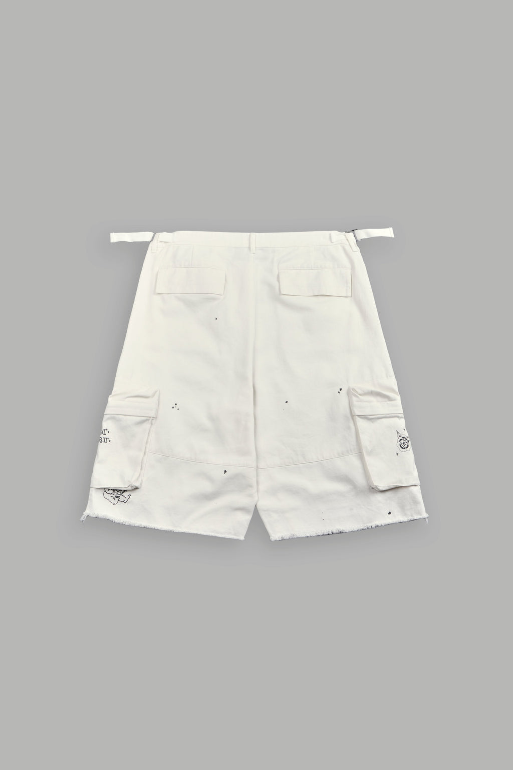 Darc Flash Duke Cargo Shorts in Cream