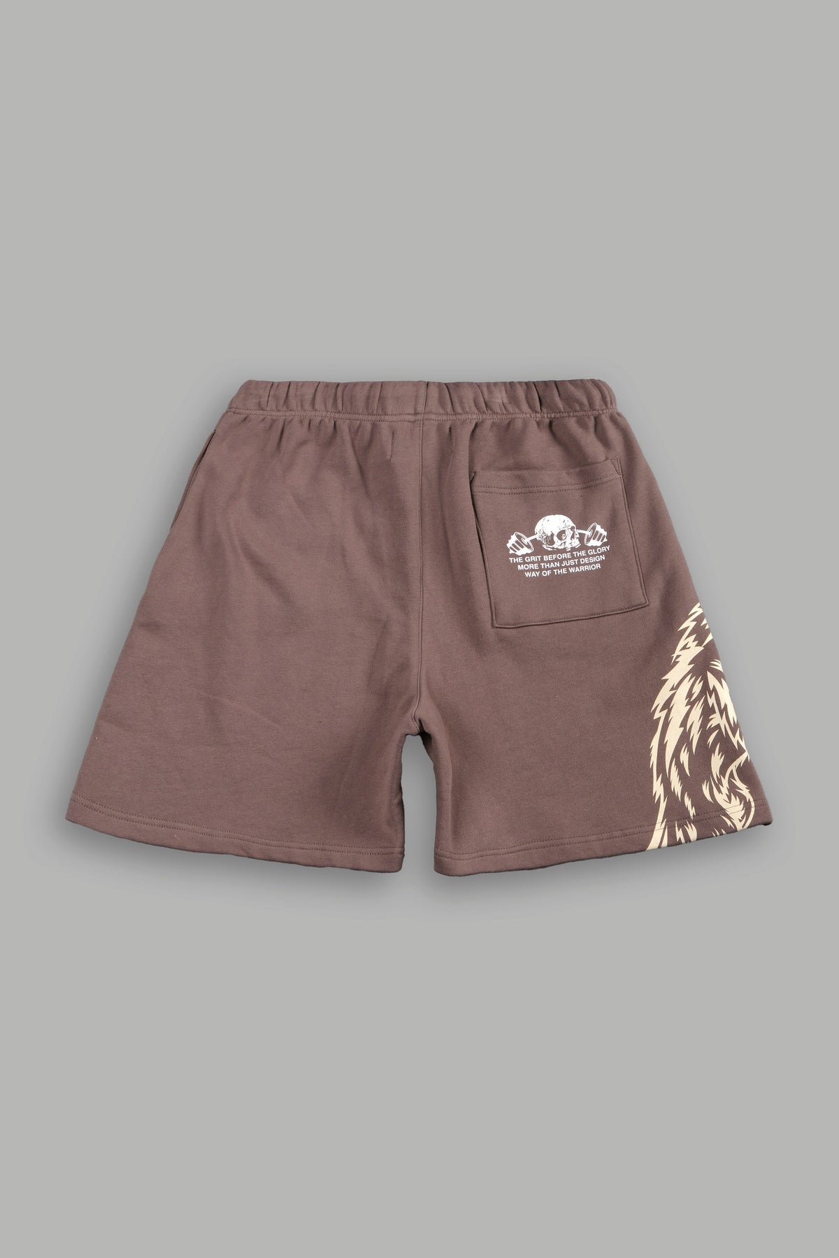 Leap Of Faith V2 Oversized Post Lounge Sweat Shorts In Mojave Brown - imagem 3
