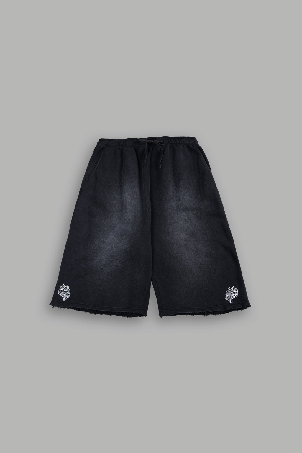 Dual Wolf She Capri Sweat Pants In Black Super Sun Fade