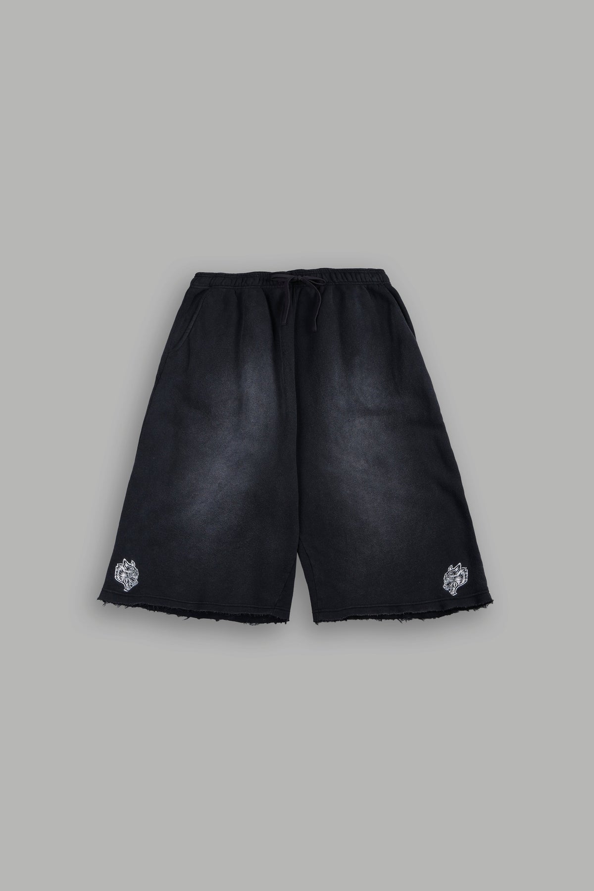 Dual Wolf She Capri Sweat Pants In Black Super Sun Fade