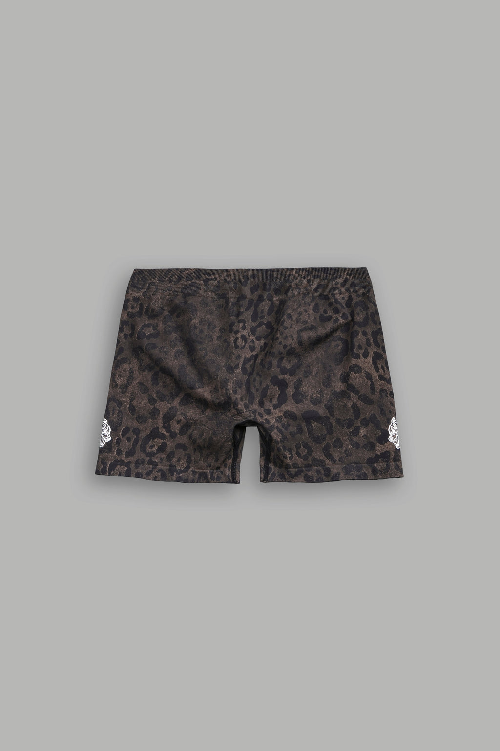 Dual Wolf Harlow Soft Seamless Shorts in Darc Brown Leopard