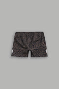 Dual Wolf Harlow Soft Seamless Shorts in Darc Brown Leopard