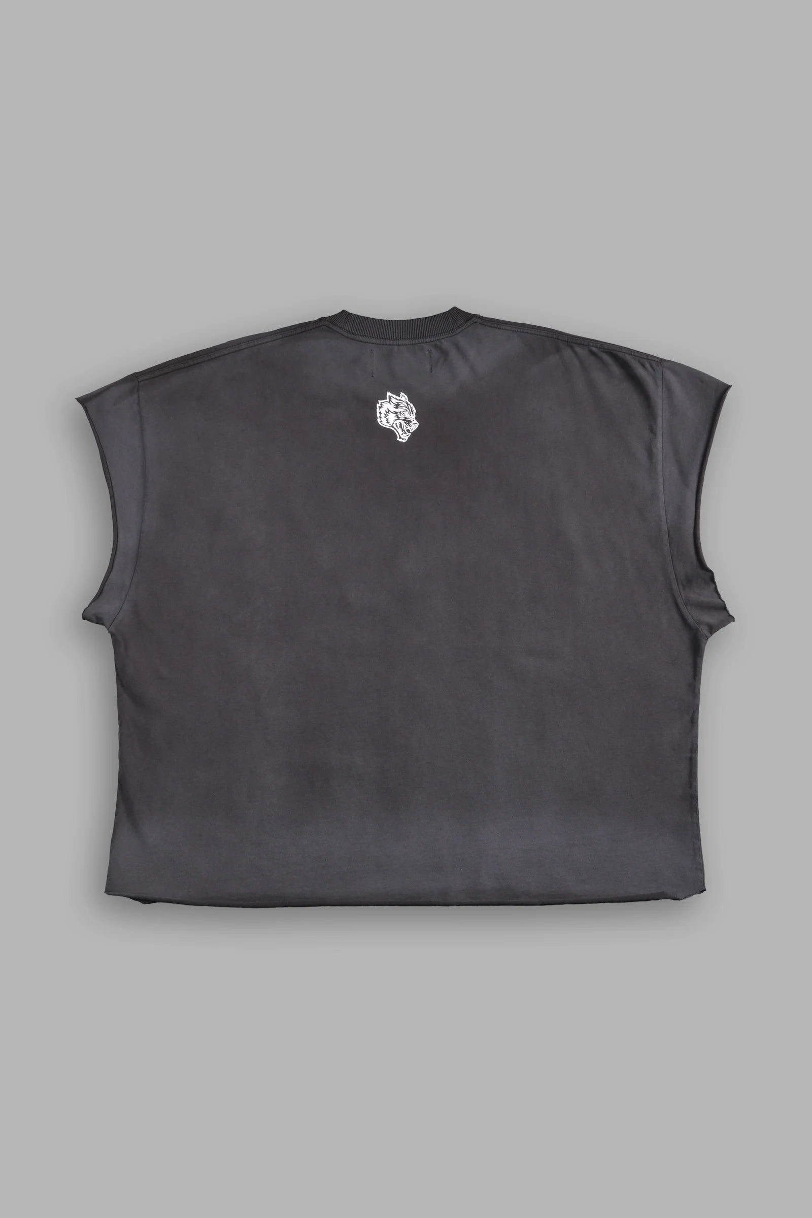 SINCE DAY ONE "GRUNGE" CUT OFF TEE IN WOLF GRAY DRIFT WASH