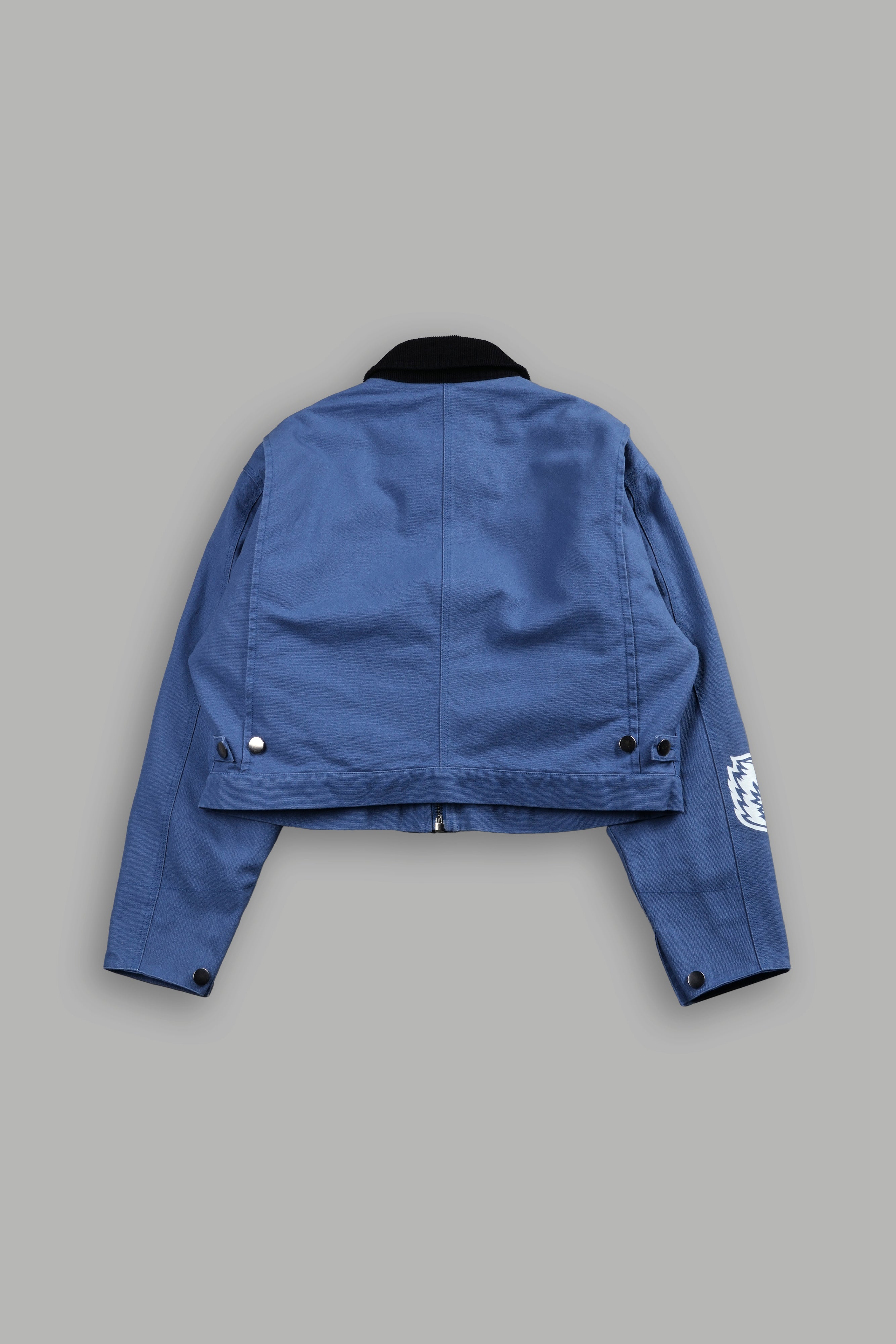 Her Grit Wayland Cropped Jacket in Denim — imagem 4