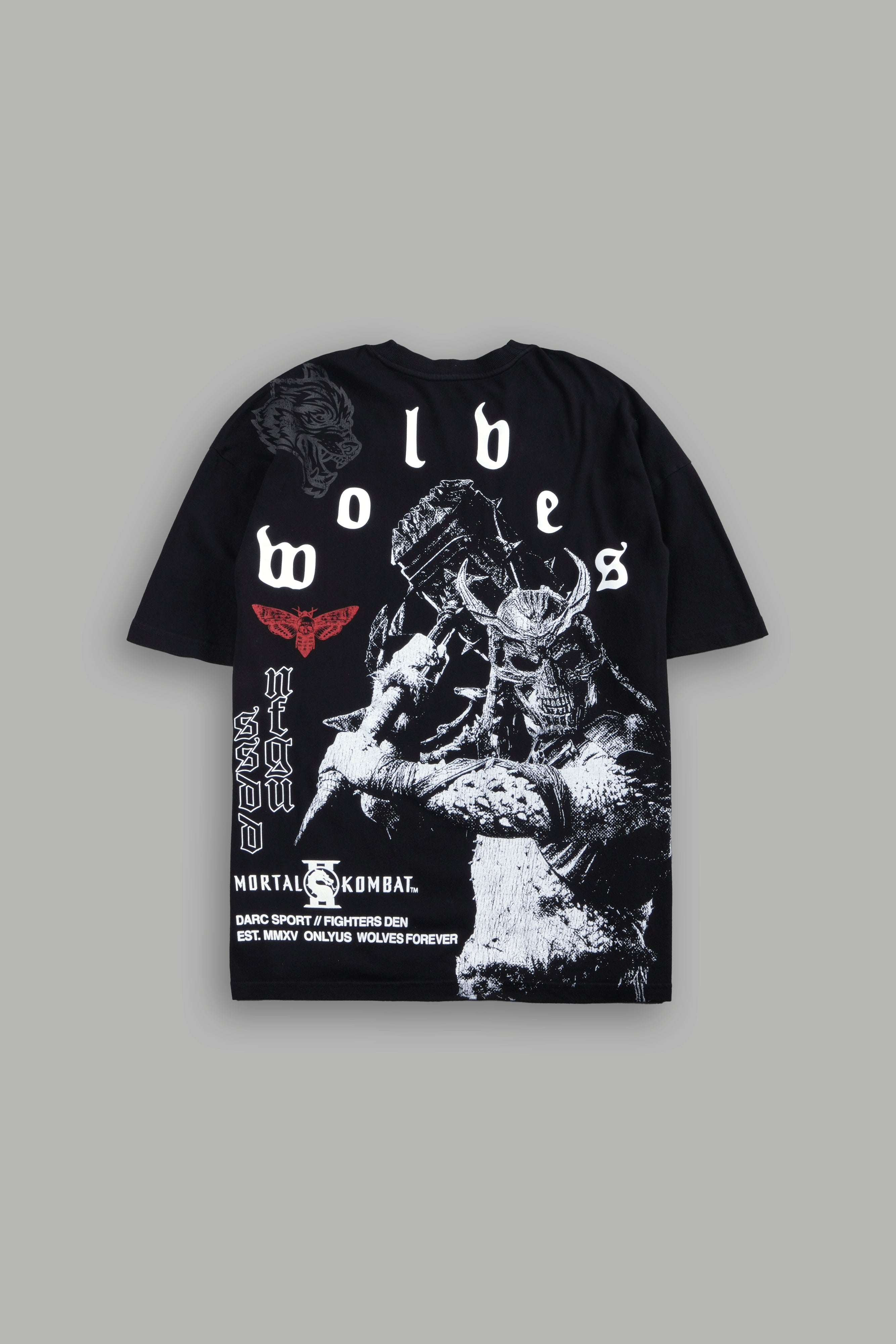 Shao Kahn Premium Oversized Tee in Black — imagem 1