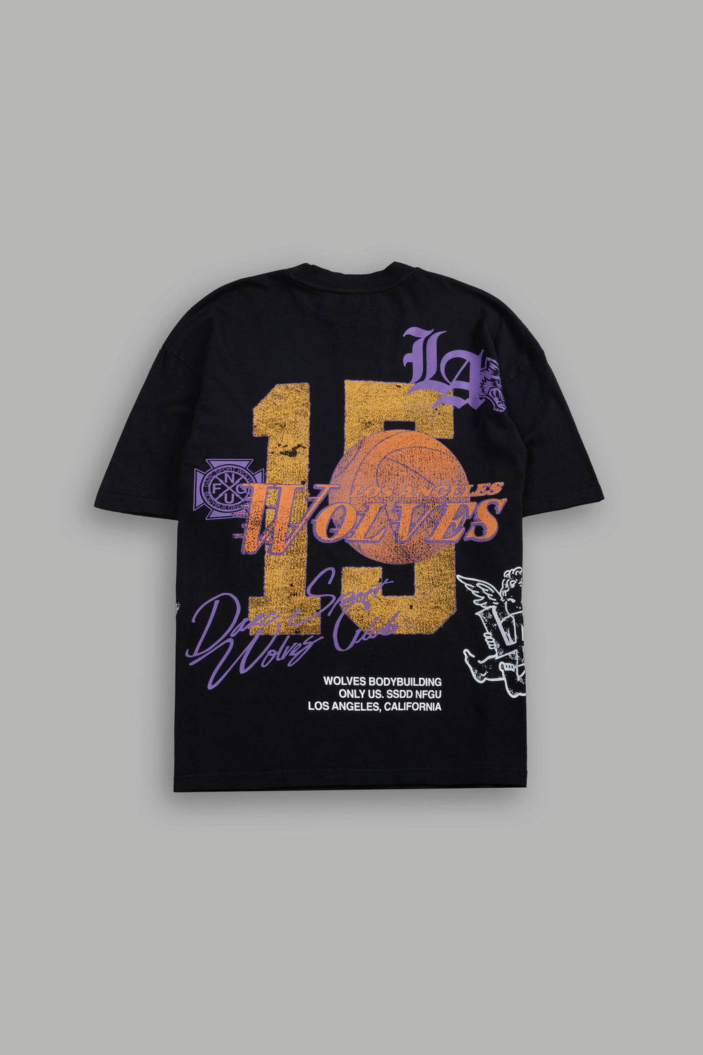 La Has Your Back Premium Oversized Tee in Black — imagem 1