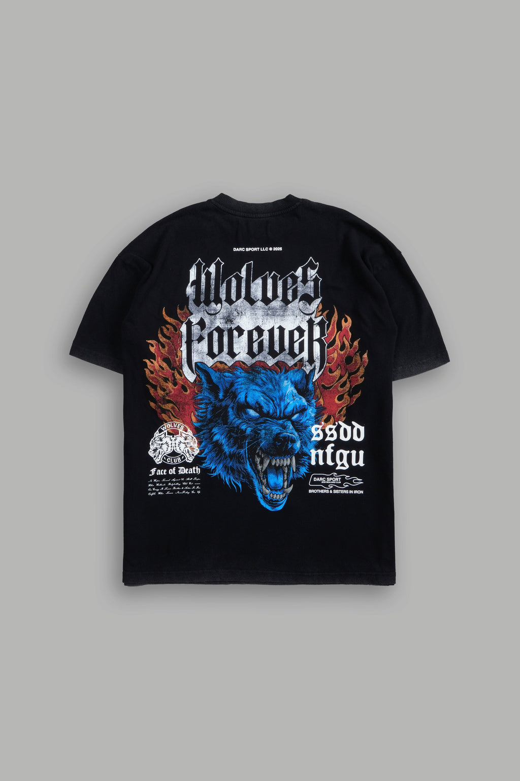 Death Wolf "Premium" Oversized Tee in Black — imagem 1