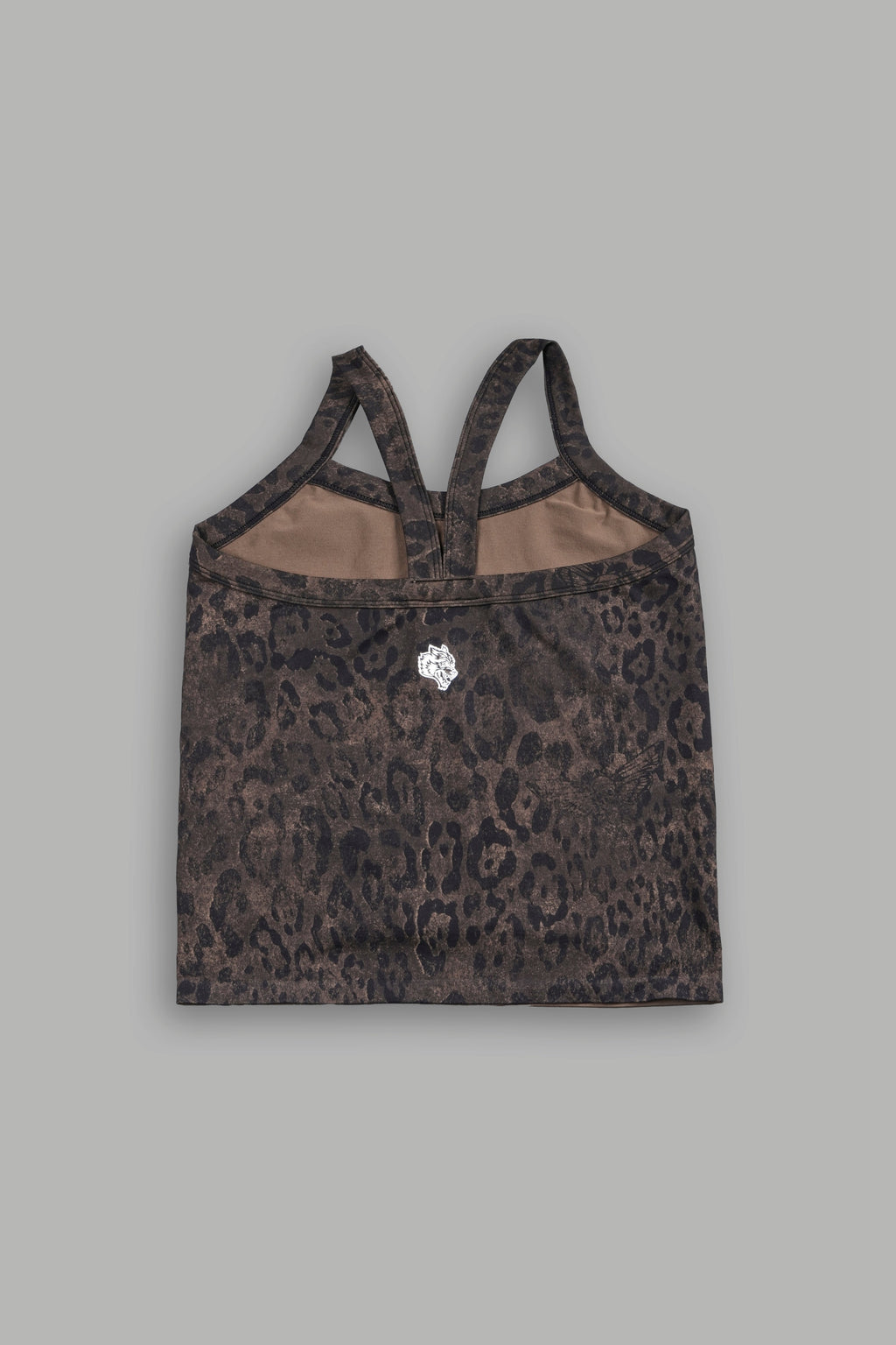 Chopper Hannah Long Soft Seamless Tank in Darc Brown Leopard — imagem 2