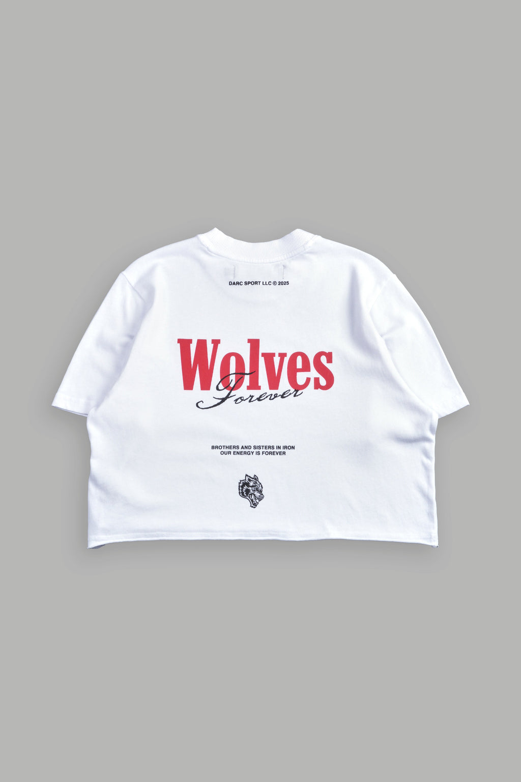 She Wlvs "Premium" (Cropped) Tee in White — imagem 4