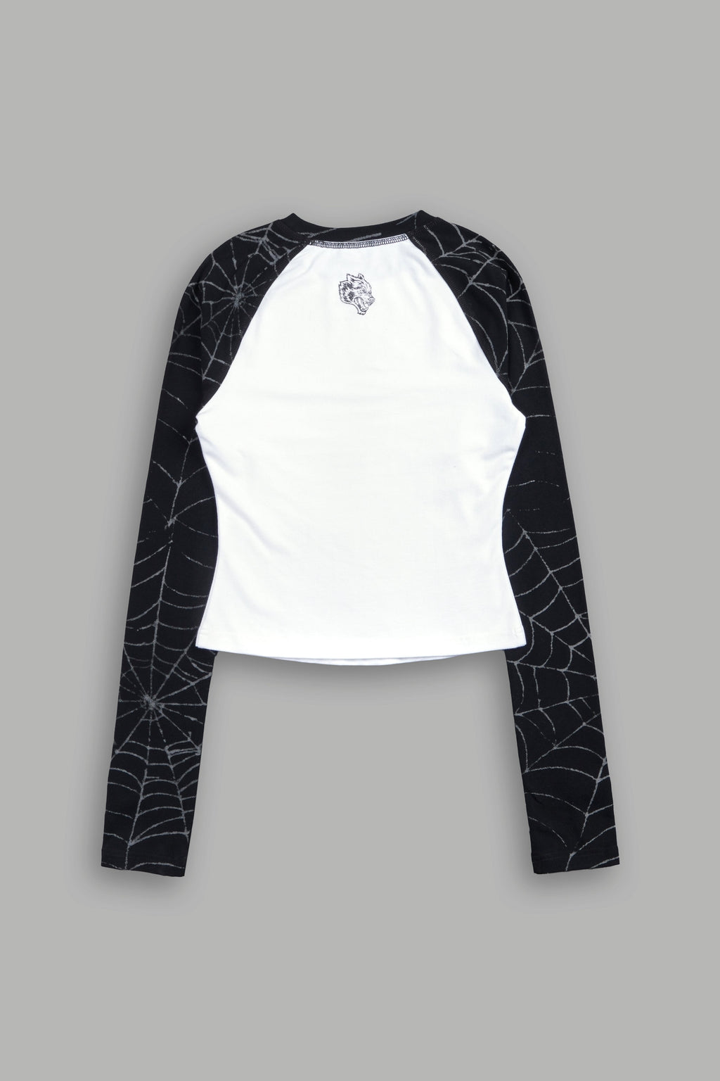 Star Moth Raglan Ringer Ls Tee in Black/White