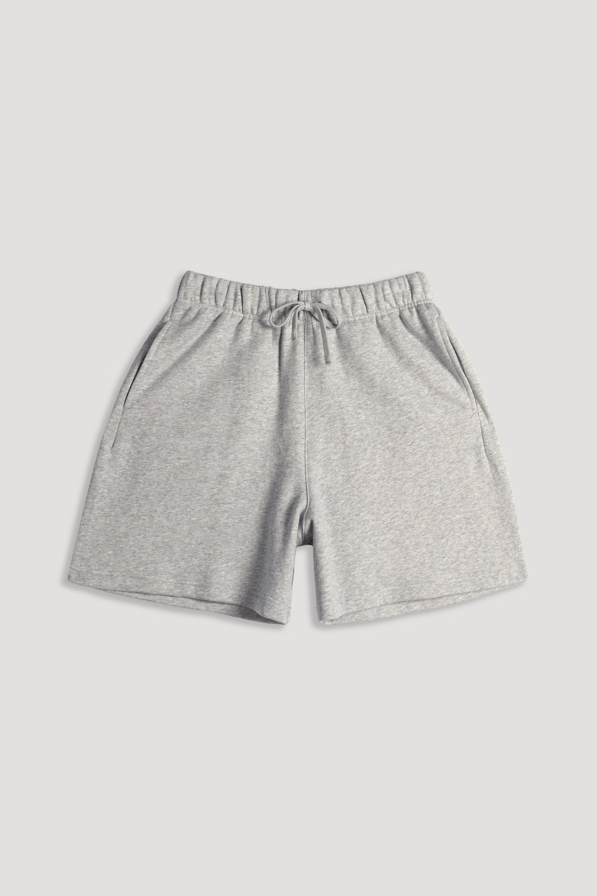 Just Wolves Oversized Post Lounge Sweat Shorts in Light Athletic Gray — imagem 6