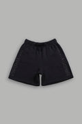 Stud Wolf Post Lounge Sweat Shorts in Black — imagem 1