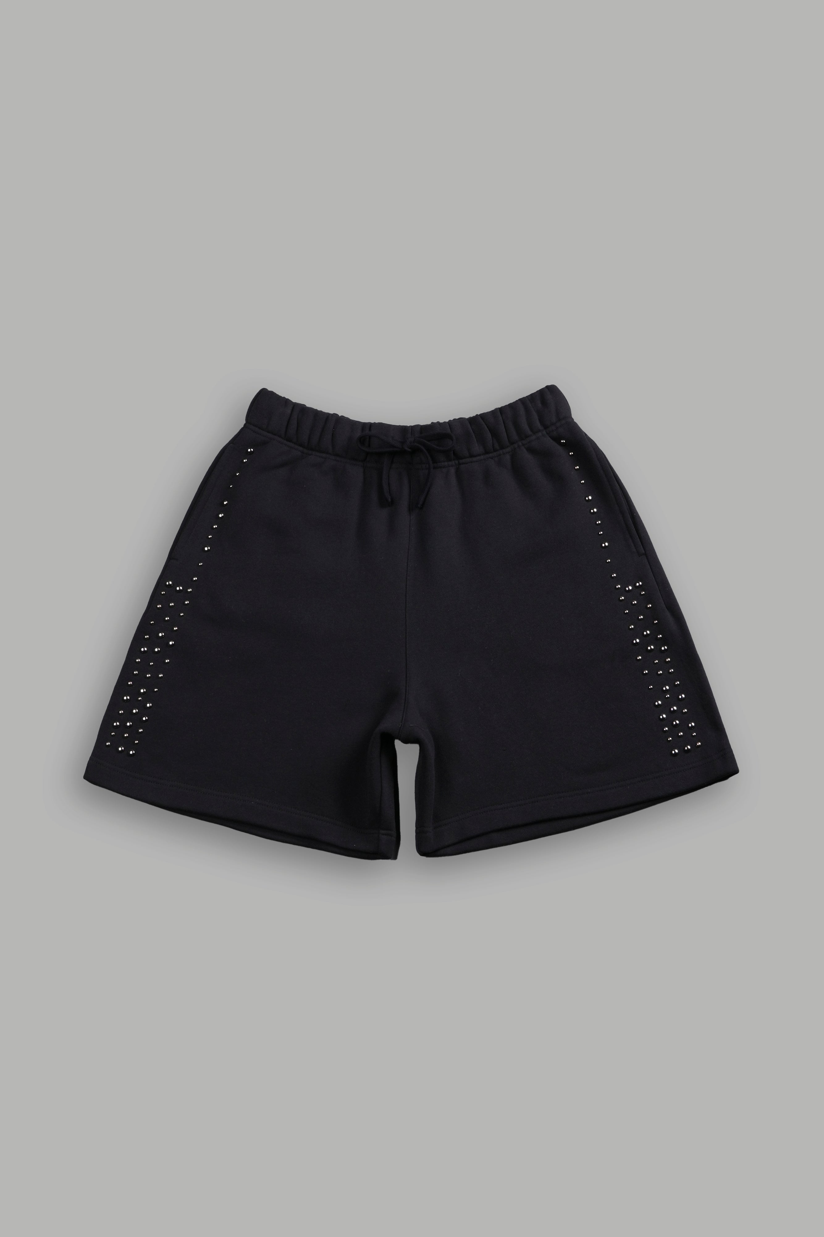 Stud Wolf Post Lounge Sweat Shorts in Black — imagem 1
