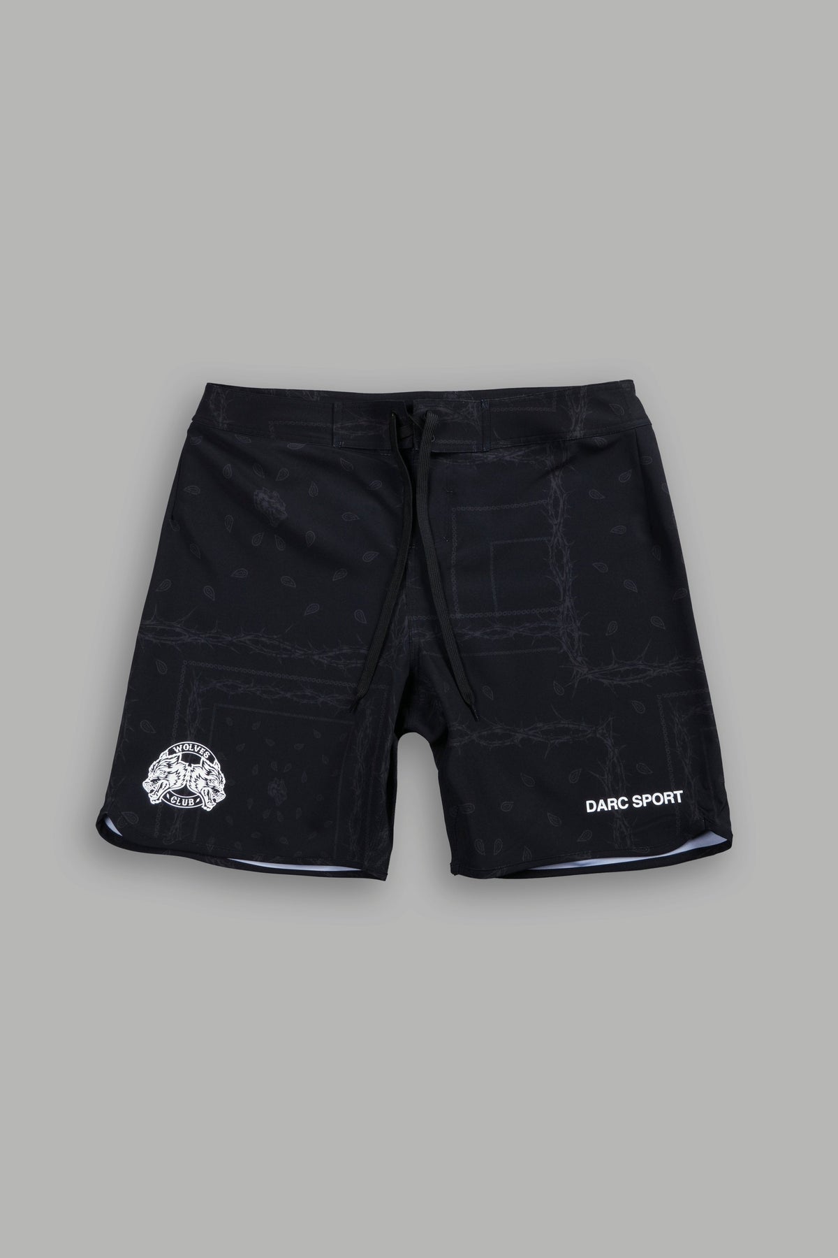 Darc Sport Wolves Club 7.5 No Weapon Stage Shorts in Black Thorn Paisley - imagem 1